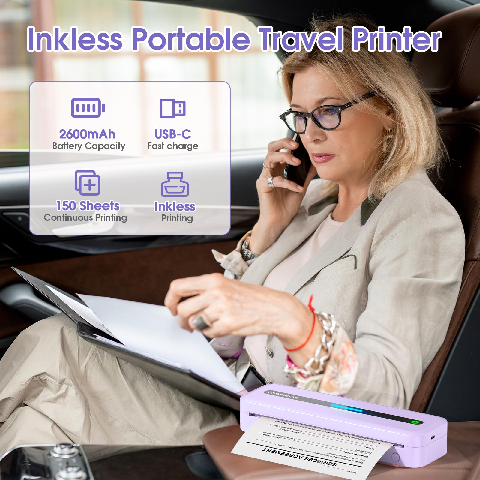 Foto 3 pulgar | Impresora Portátil Phomemo M832 Inalámbrica Bluetooth 300dpi - Venta Internacional.