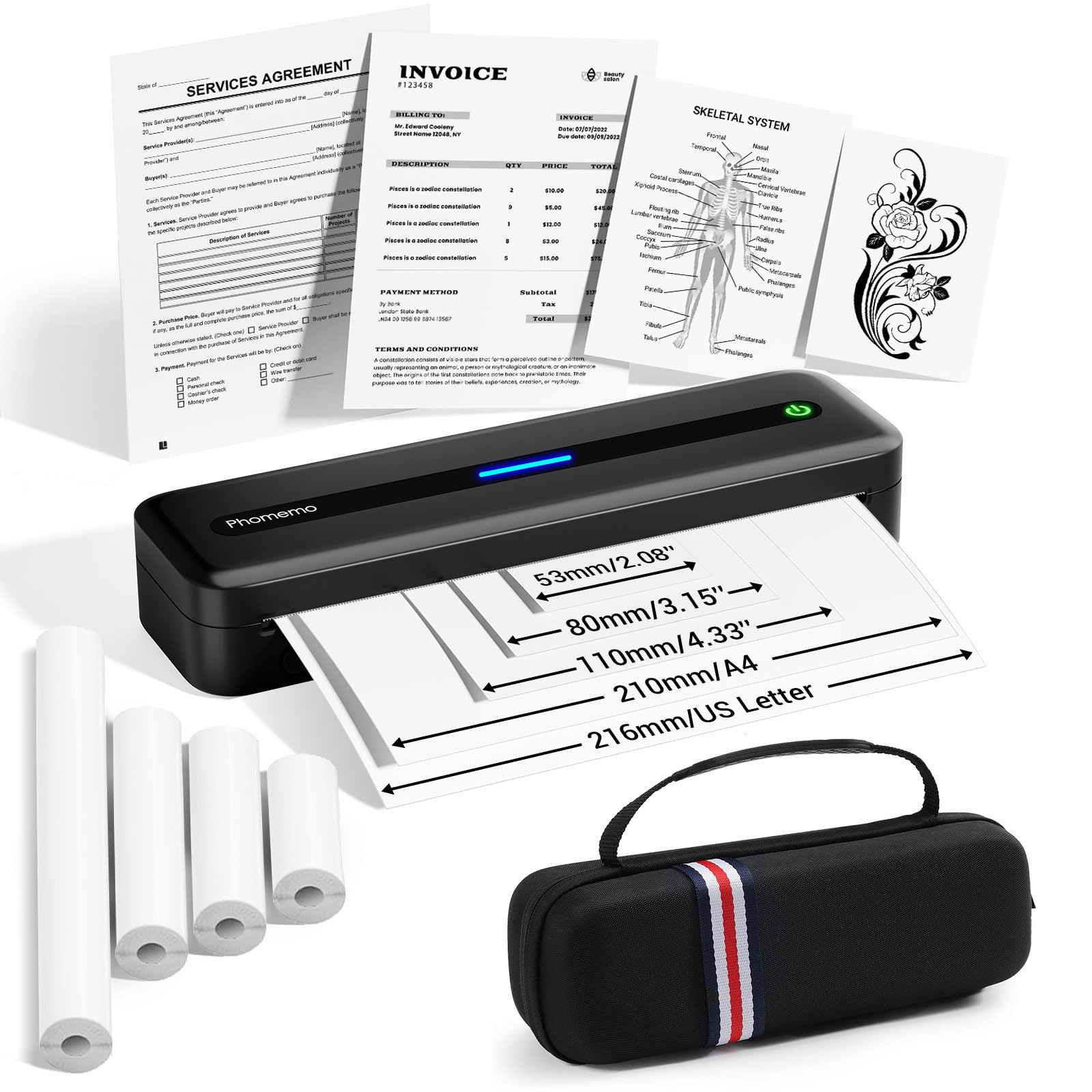 Foto 1 | Impresora Portátil Phomemo M832 Térmica Sin Tinta Con Funda - Venta Internacional.