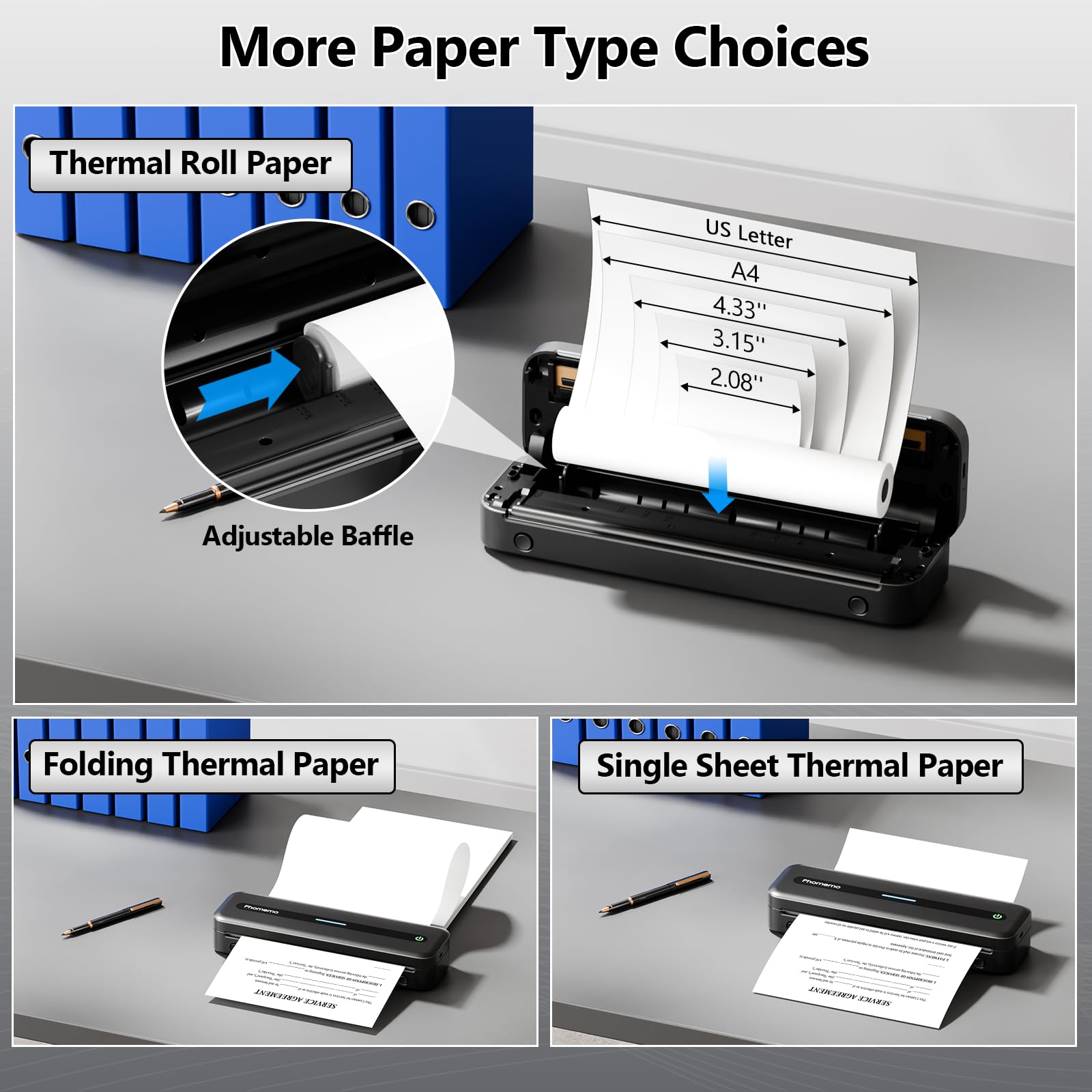 Foto 5 | Impresora Portátil Phomemo M832 Térmica Sin Tinta Con Funda - Venta Internacional.