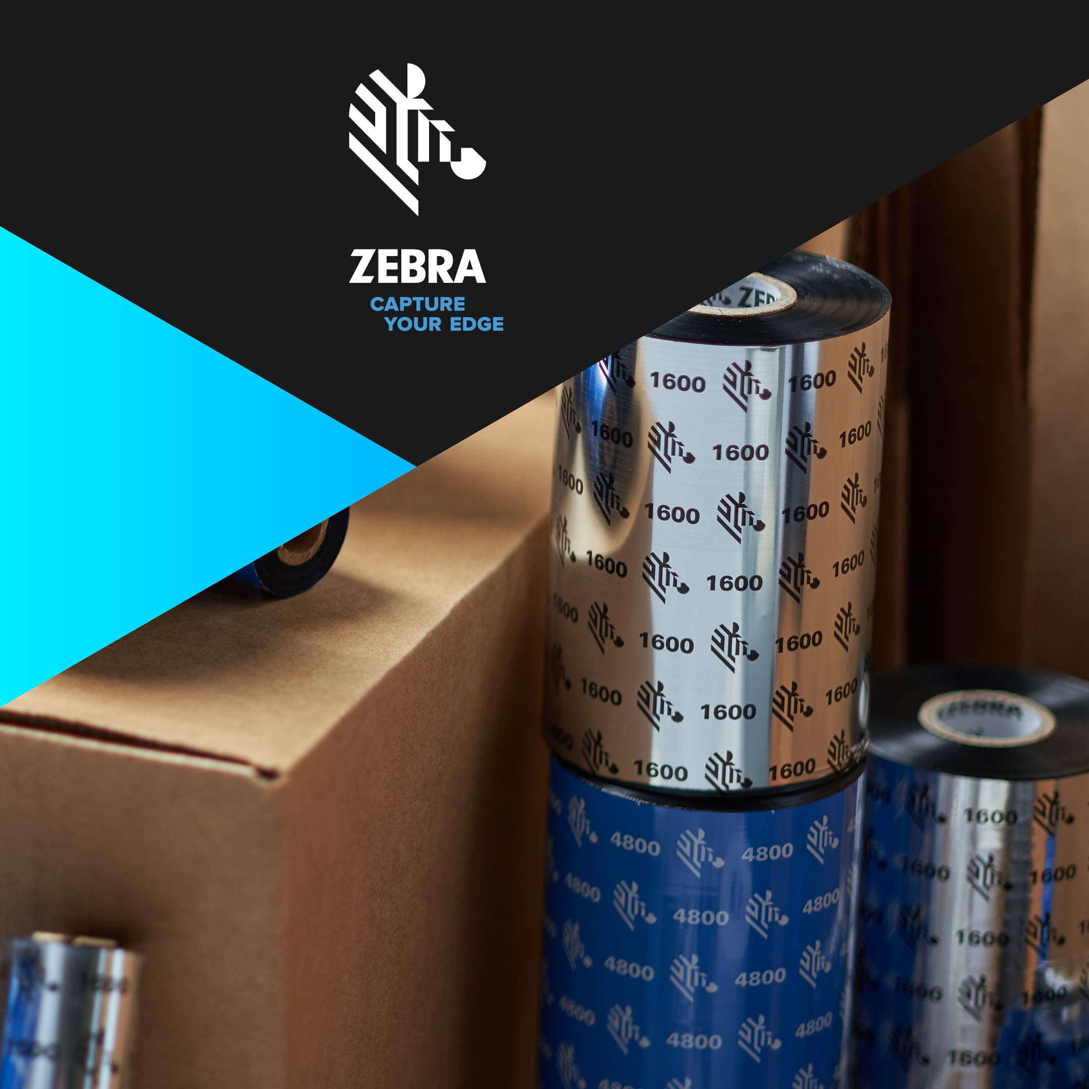 Foto 6 | Cinta Zebra Standard Black Wax Para Impresora Industrial 110 Mm - Venta Internacional.