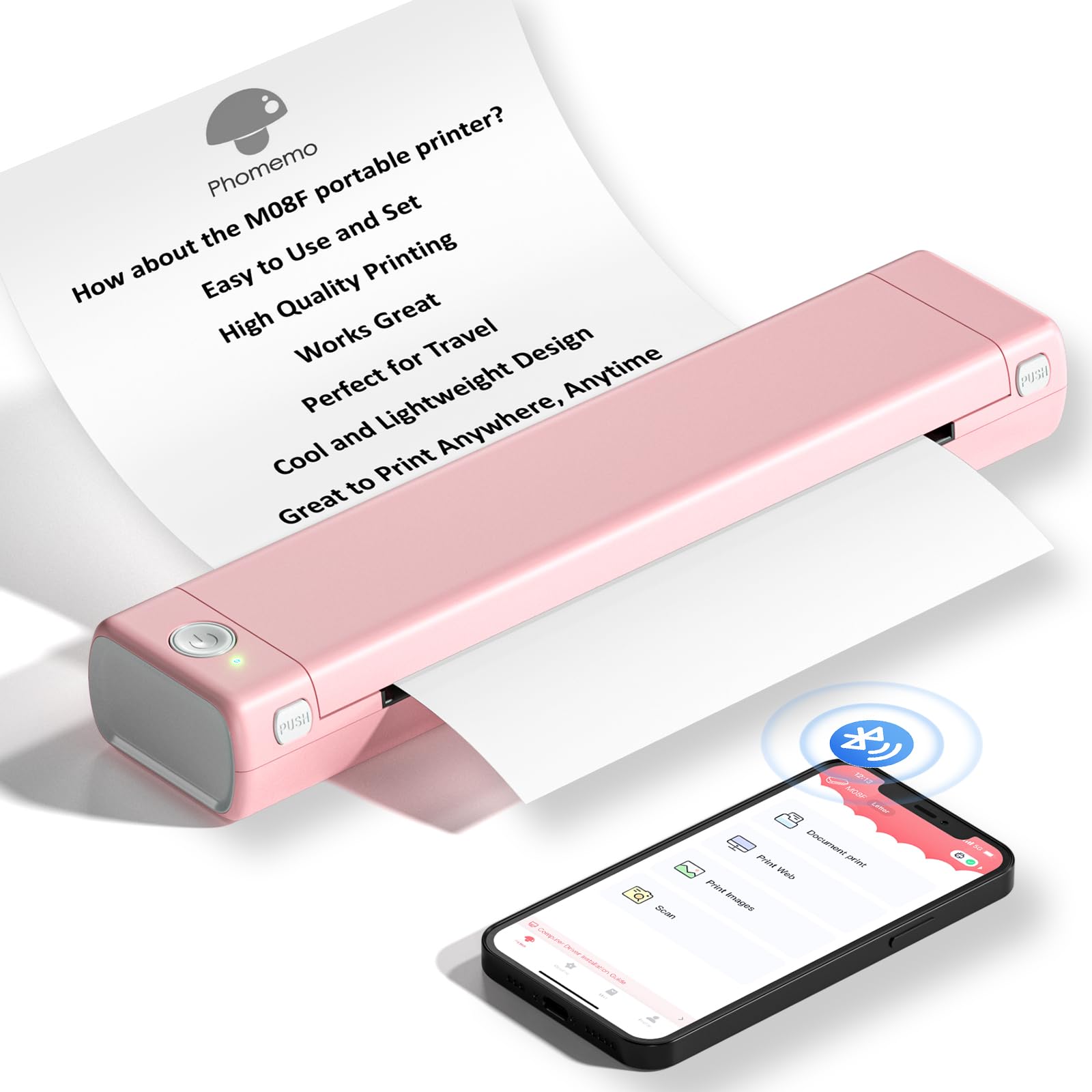 Impresora Portátil Phomemo M08f Inalámbrica Bluetooth Térmica - Venta Internacional.