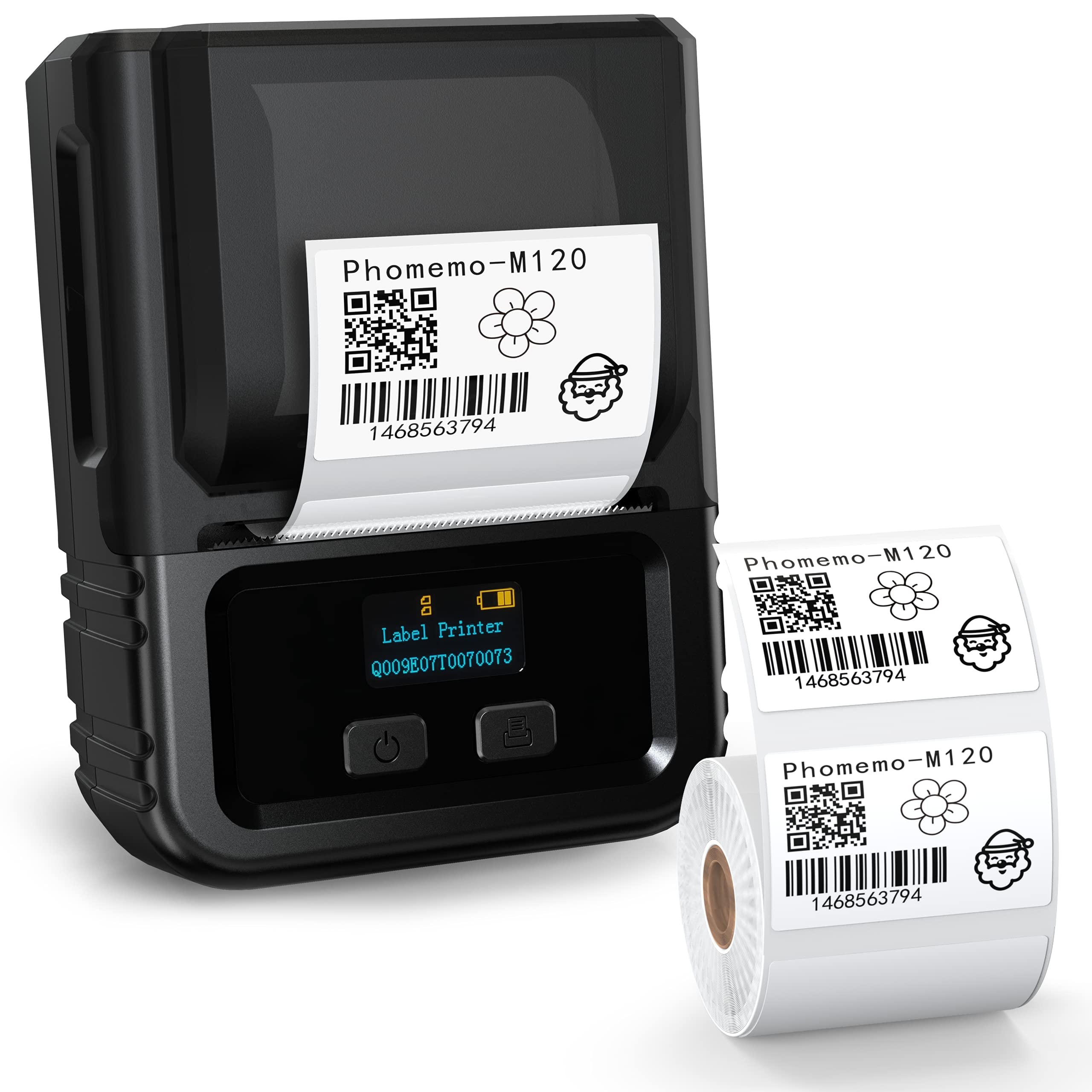 Foto 1 | Rotuladora Phomemo M120, Bluetooth, Térmica, 50 Mm, Con 100 Etiquetas - Venta Internacional.