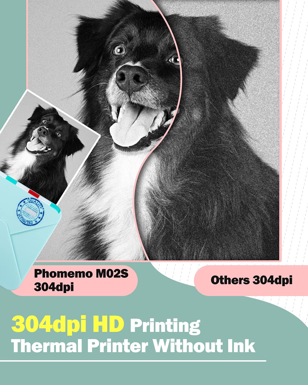 Foto 5 | Impresora Mini Note Phomemo M02s 300 Dpi Bluetooth Con 6 Rollos - Venta Internacional.
