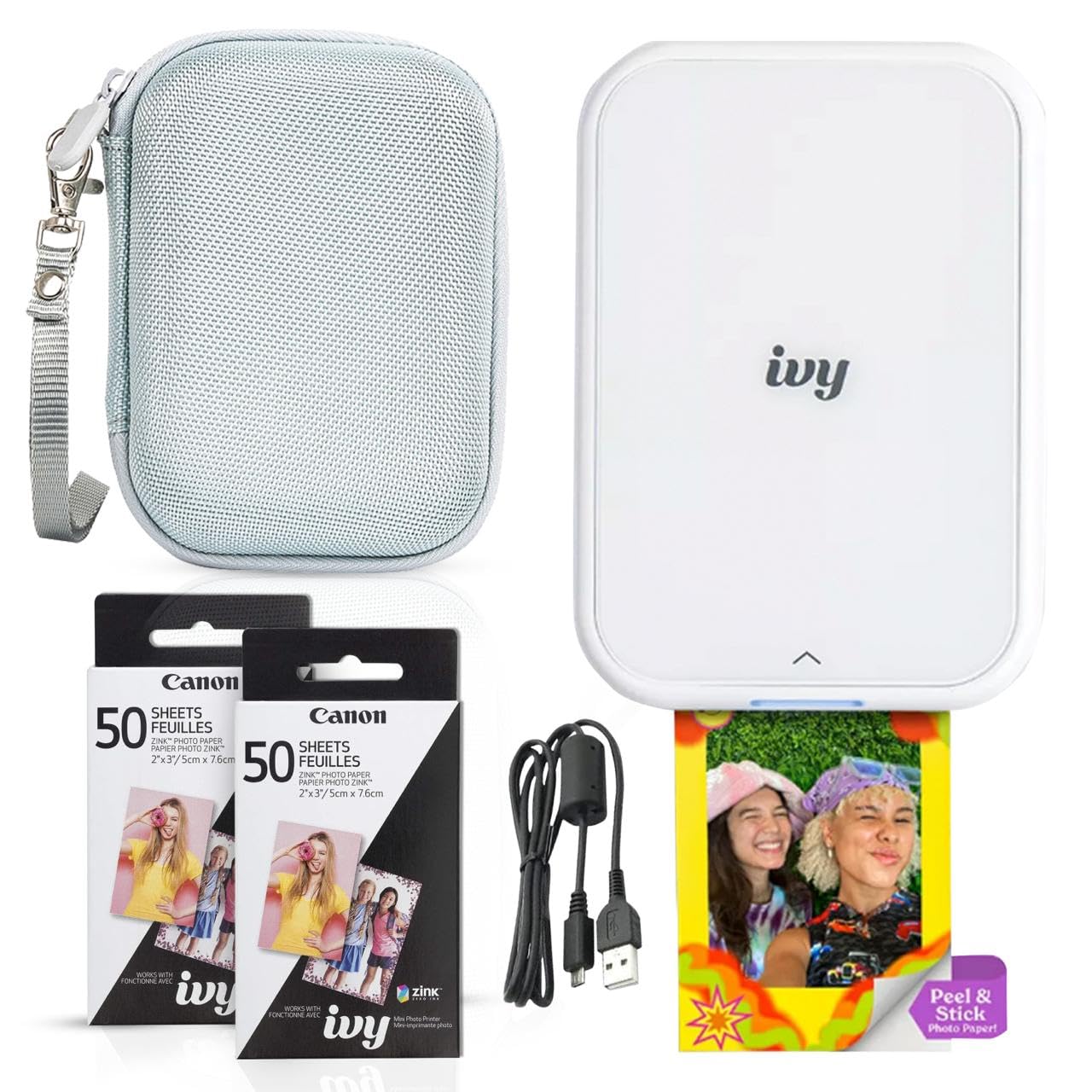 Impresora Fotográfica Canon Ivy 2 Mini Bluetooth Ios Android Blanca - Venta Internacional.