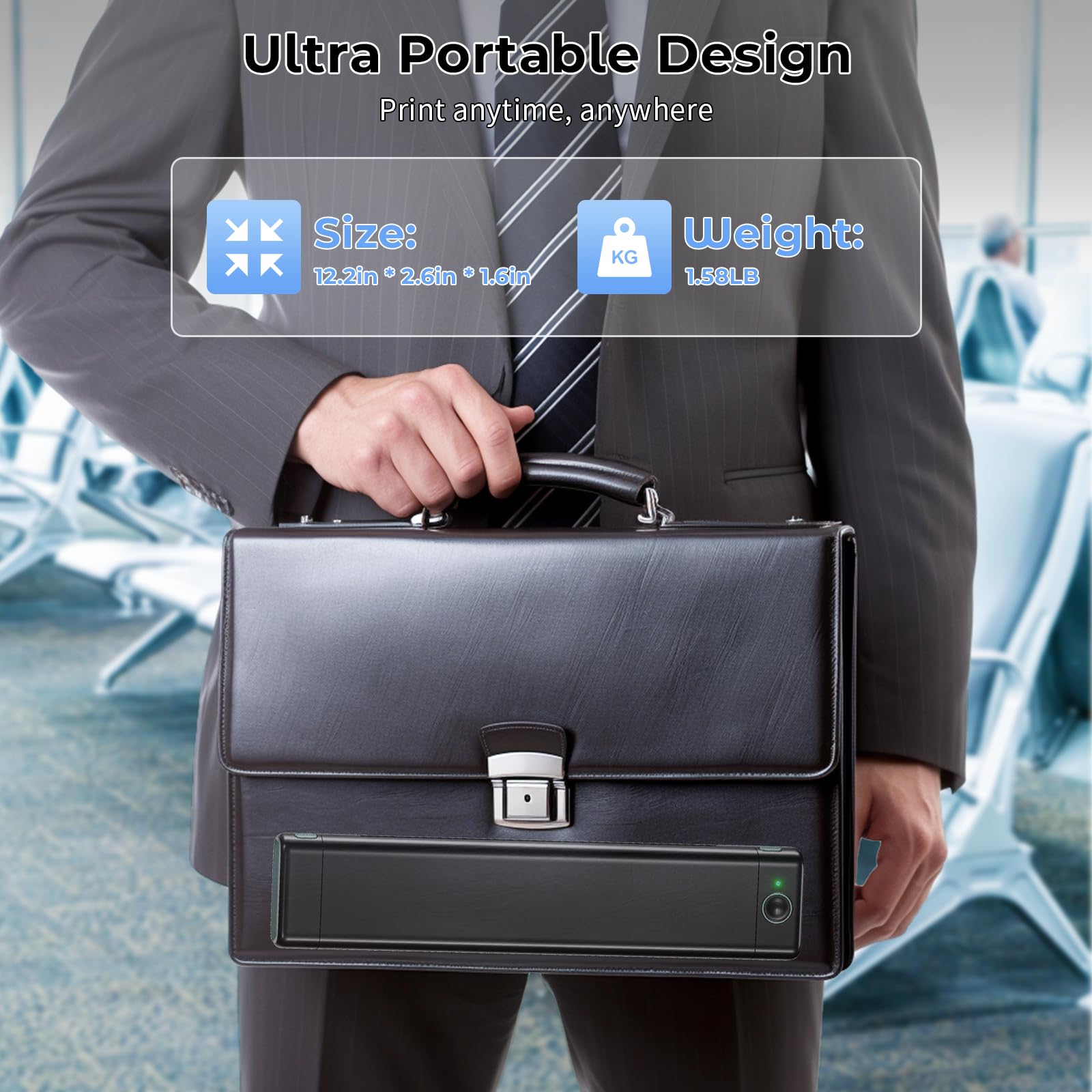 Foto 4 | Impresora Portátil Phomemo M08f Inalámbrica Bluetooth Térmica - Venta Internacional.