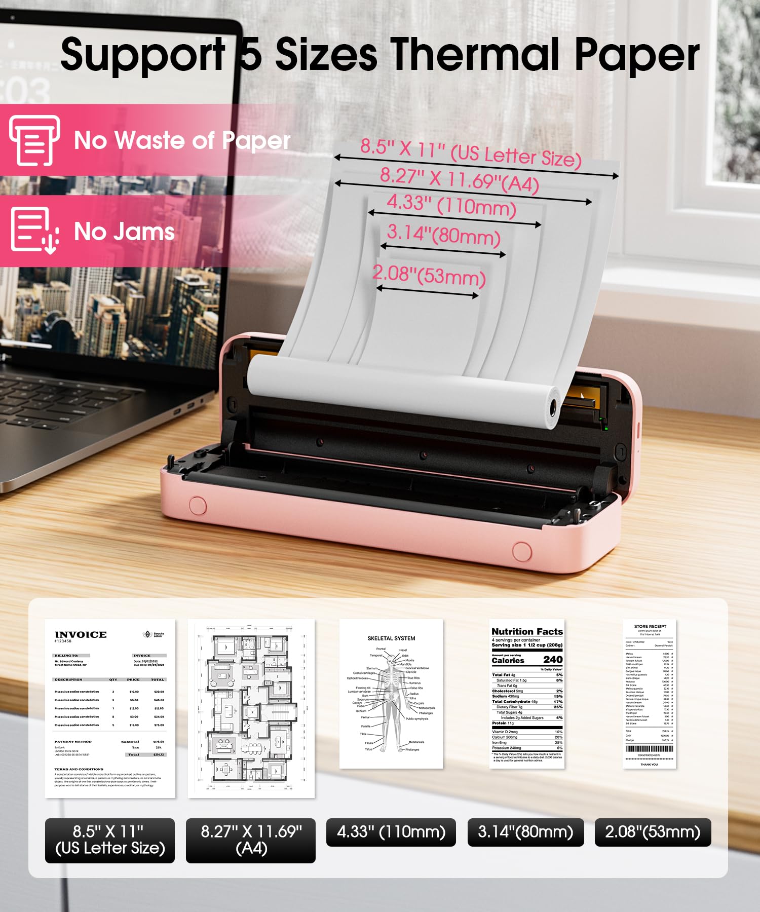 Foto 5 | Impresora Portátil Phomemo M832 Térmica Sin Tinta Bluetooth - Venta Internacional.