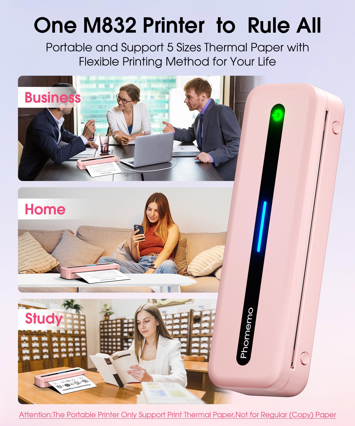 Foto 6 | Impresora Portátil Phomemo M832 Térmica Sin Tinta Bluetooth - Venta Internacional.