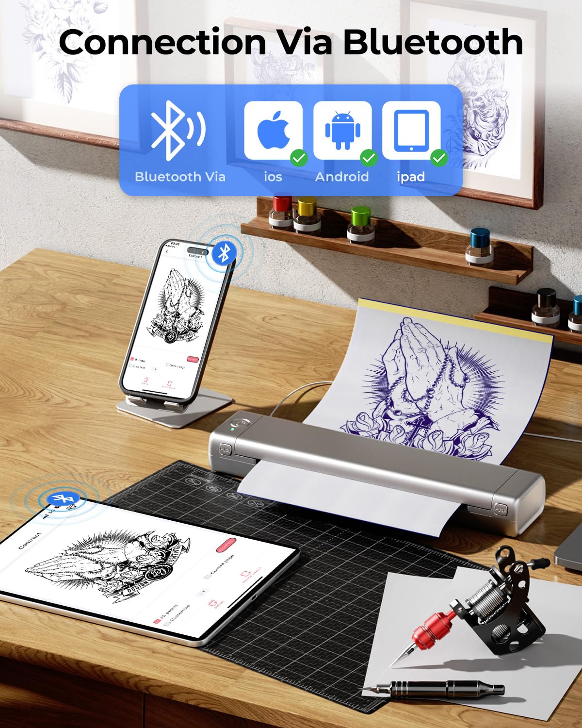 Foto 2 | Impresora Portátil Phomemo M08f Inalámbrica Bluetooth Sin Tinta - Venta Internacional.