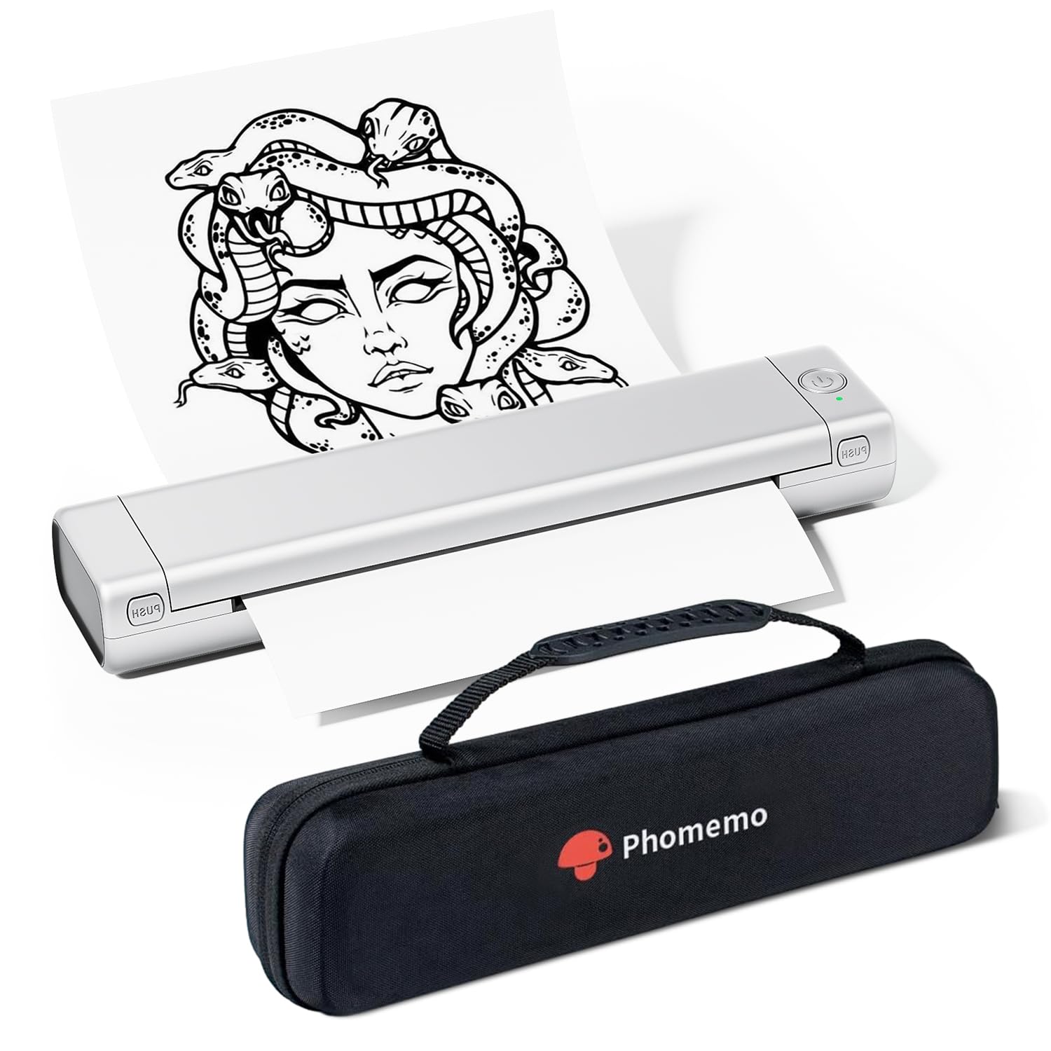 Foto 2 pulgar | Impresora Portátil Phomemo M08f Inalámbrica Bluetooth Con Funda - Venta Internacional.