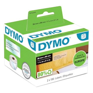 Foto 1 | Etiquetas De Dirección Grandes Labelwriter Dymo, 36 Mm X 89 Mm, 2 Rollos - Venta Internacional.