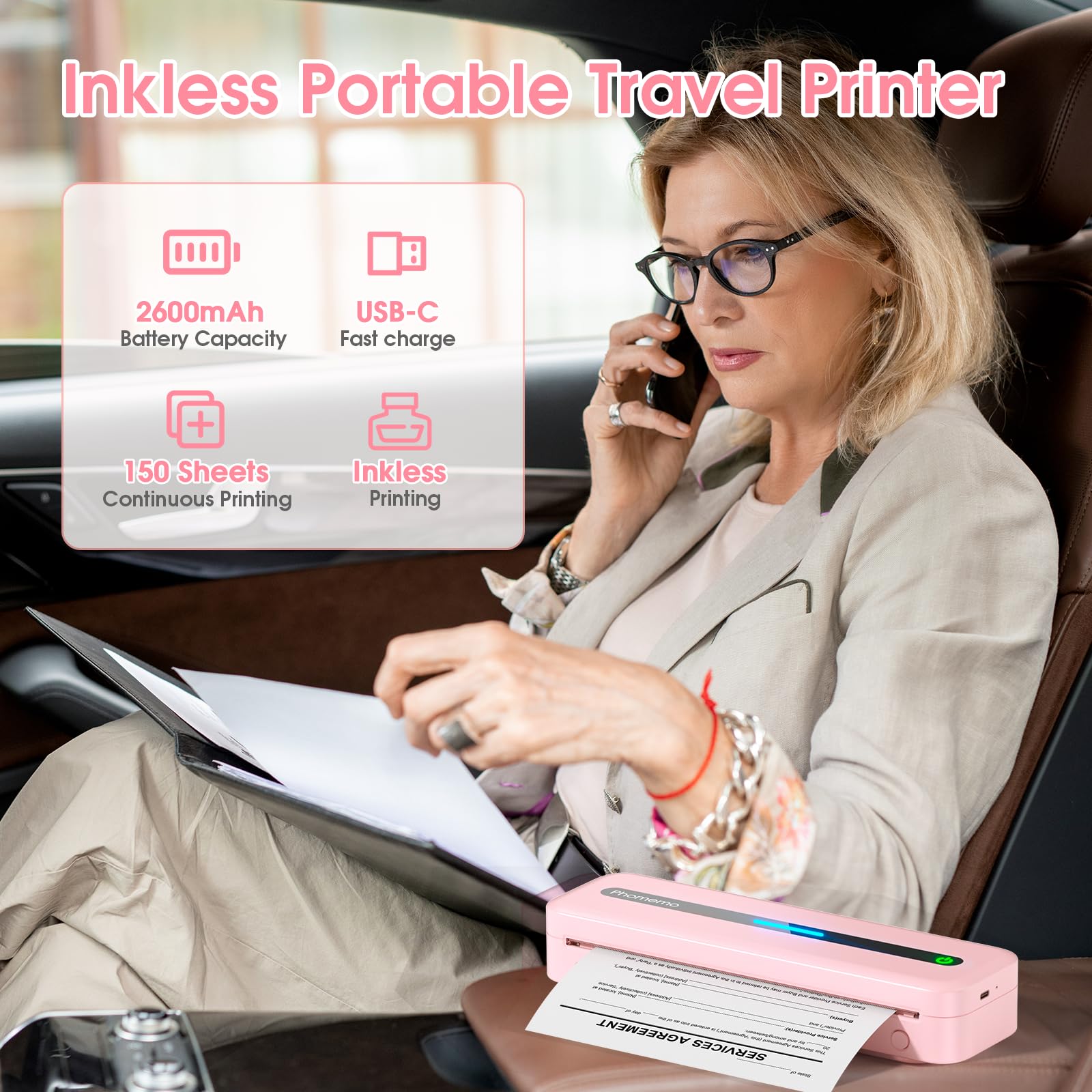 Foto 6 pulgar | Impresora Portátil Phomemo M832 Inalámbrica Térmica Con Bluetooth - Venta Internacional.