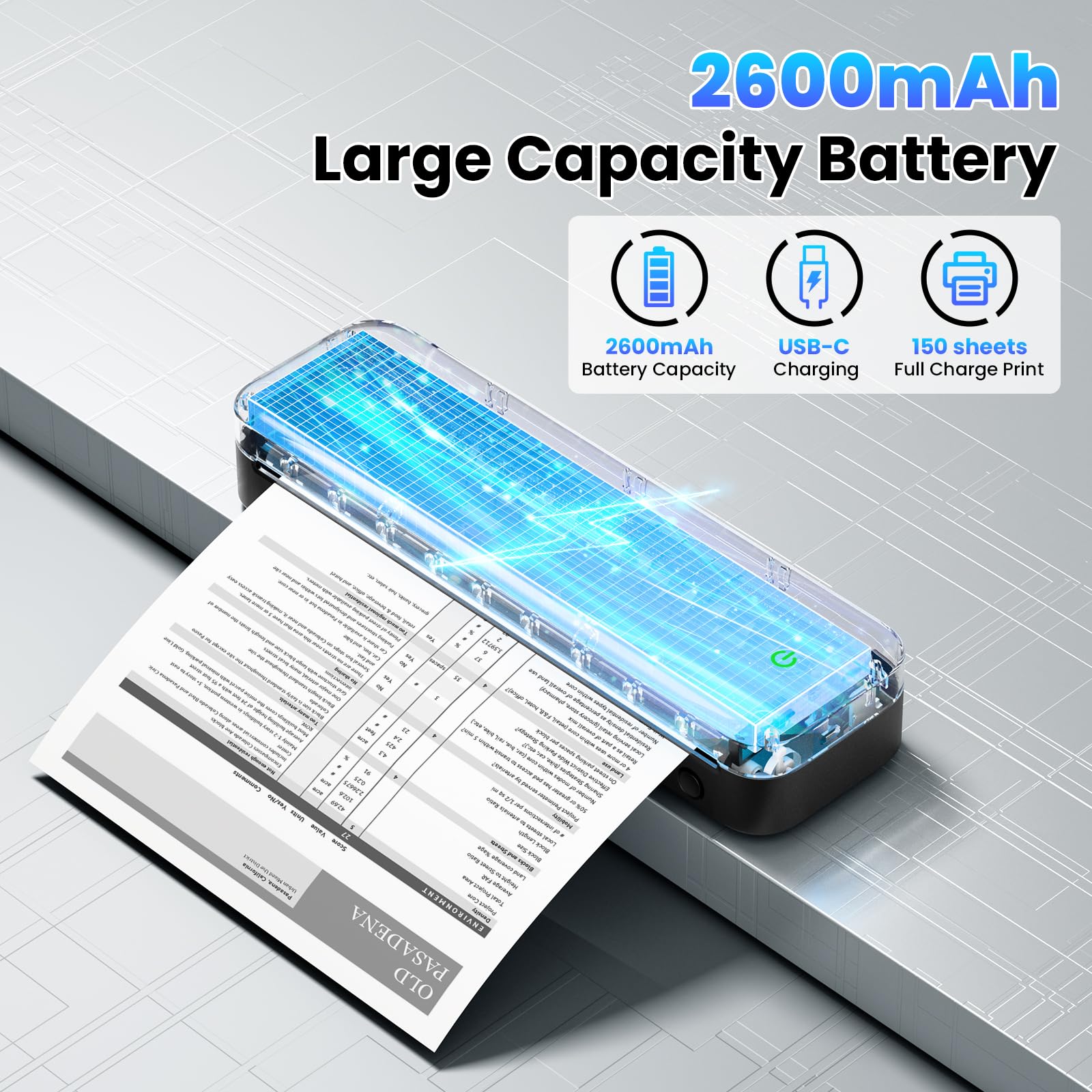 Foto 7 | Impresora Portátil Phomemo M832 Bluetooth Térmica Con Papelera - Venta Internacional.