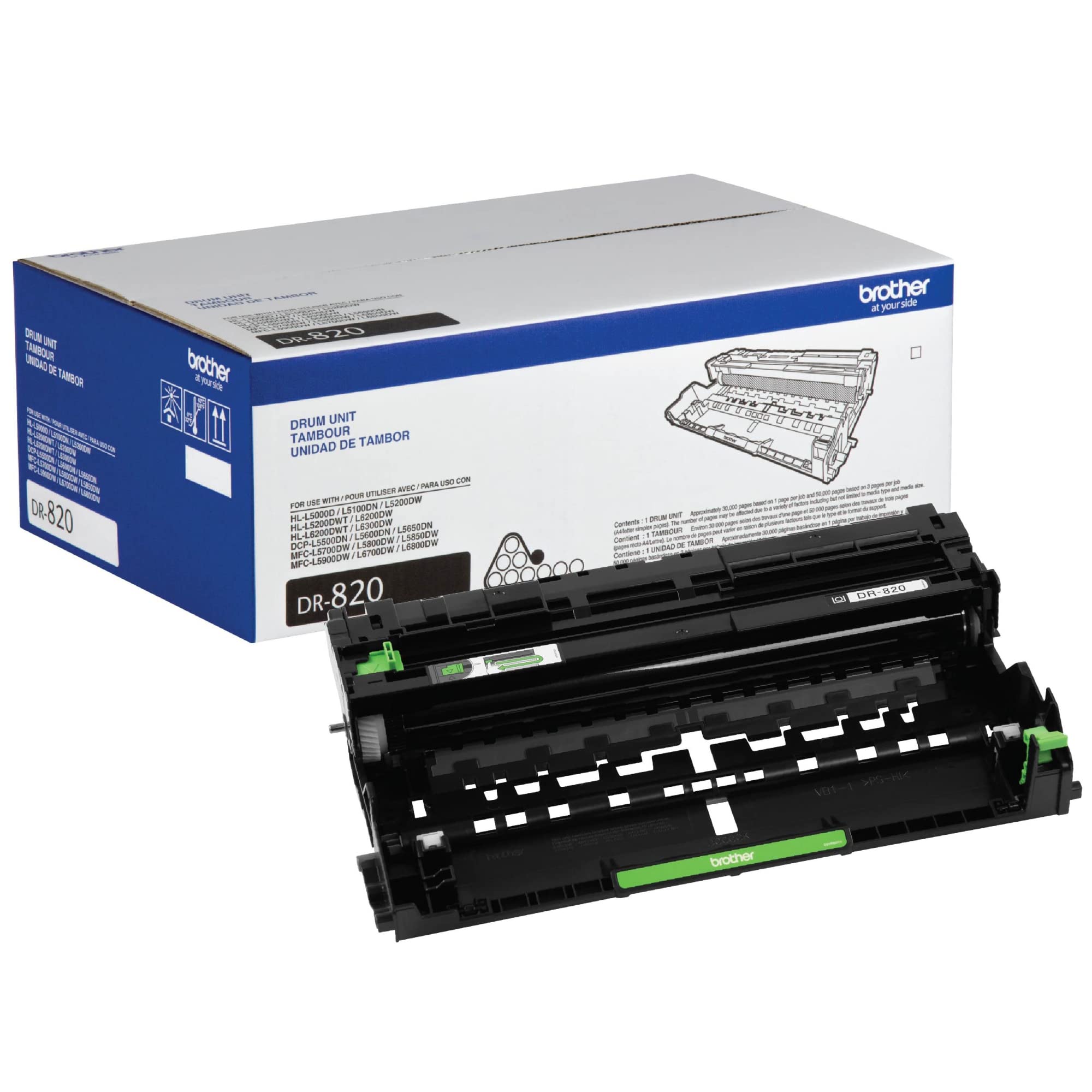 La Unidad De Batería Brother Dr820 Rinde 30 000 Páginas En Negro - Venta Internacional.