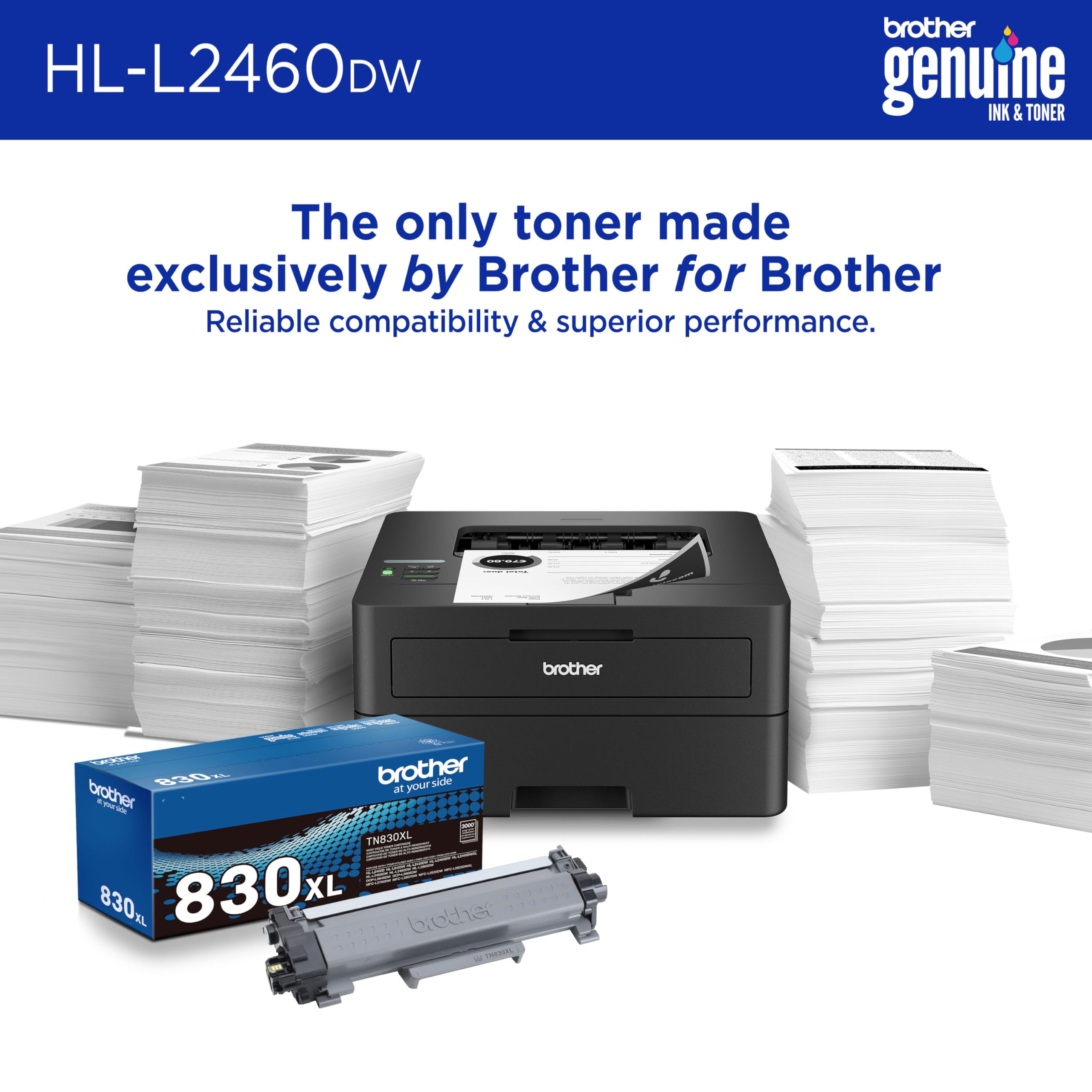 Foto 4 pulgar | Impresora Brother Hl-l2460dw Inalámbrica Compacta Monocromática - Venta Internacional