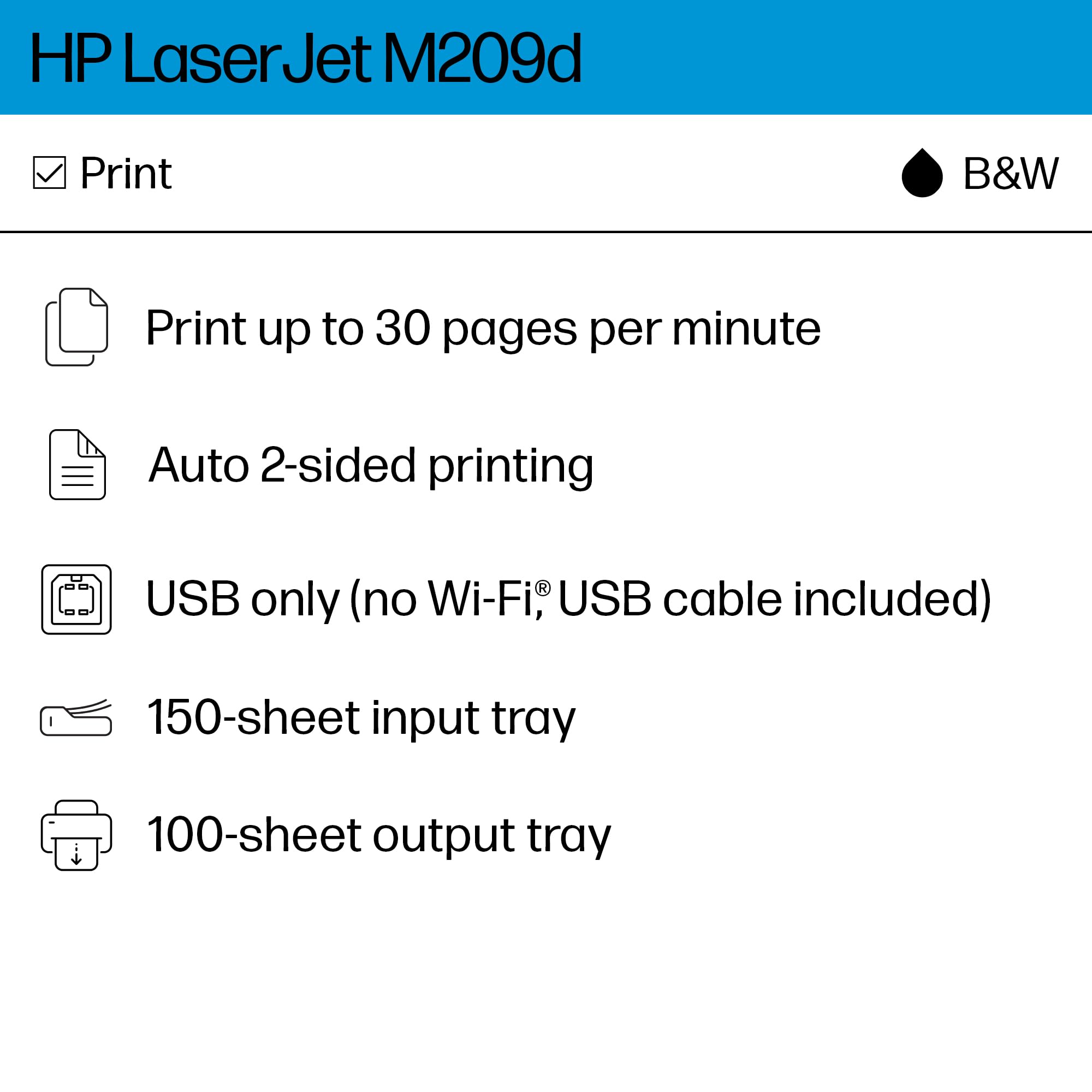 Foto 3 pulgar | Impresora Láser Hp Laserjet M209d en Blanco y Negro con Dúplex - Venta Internacional