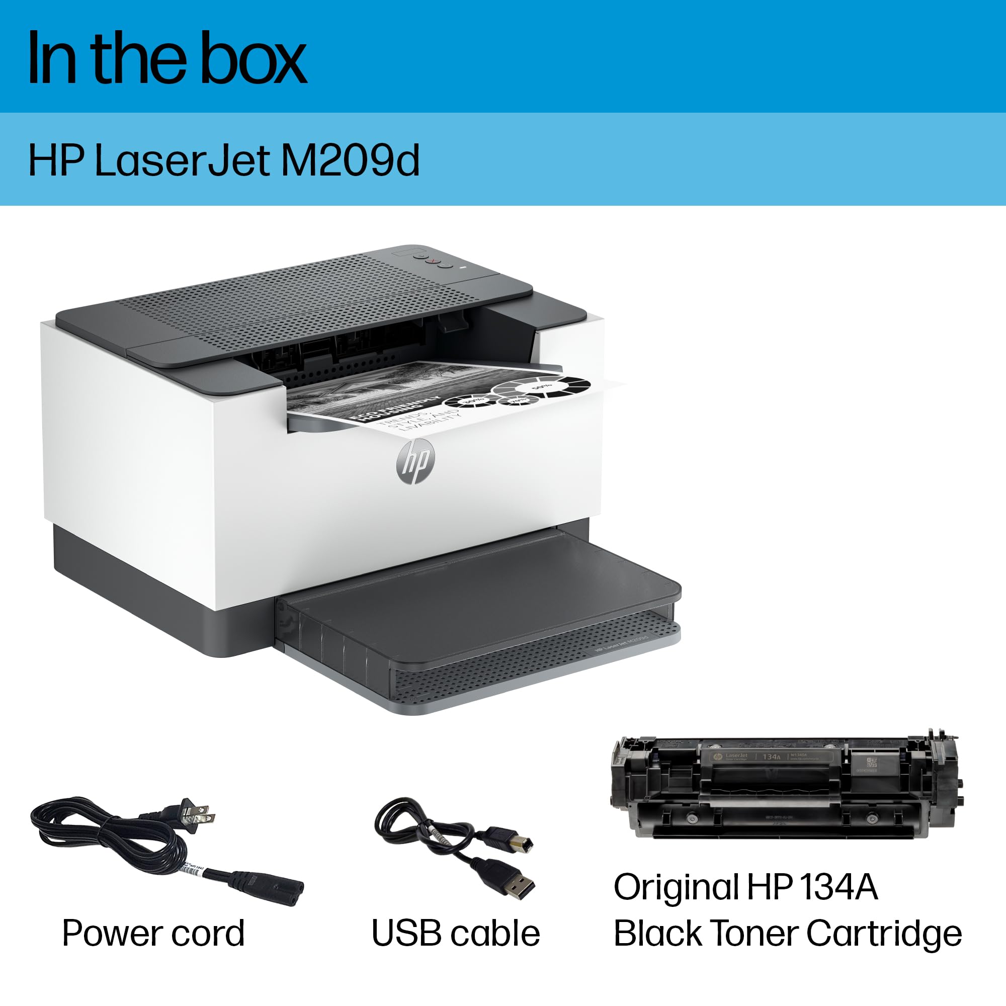 Foto 7 pulgar | Impresora Láser Hp Laserjet M209d en Blanco y Negro con Dúplex - Venta Internacional