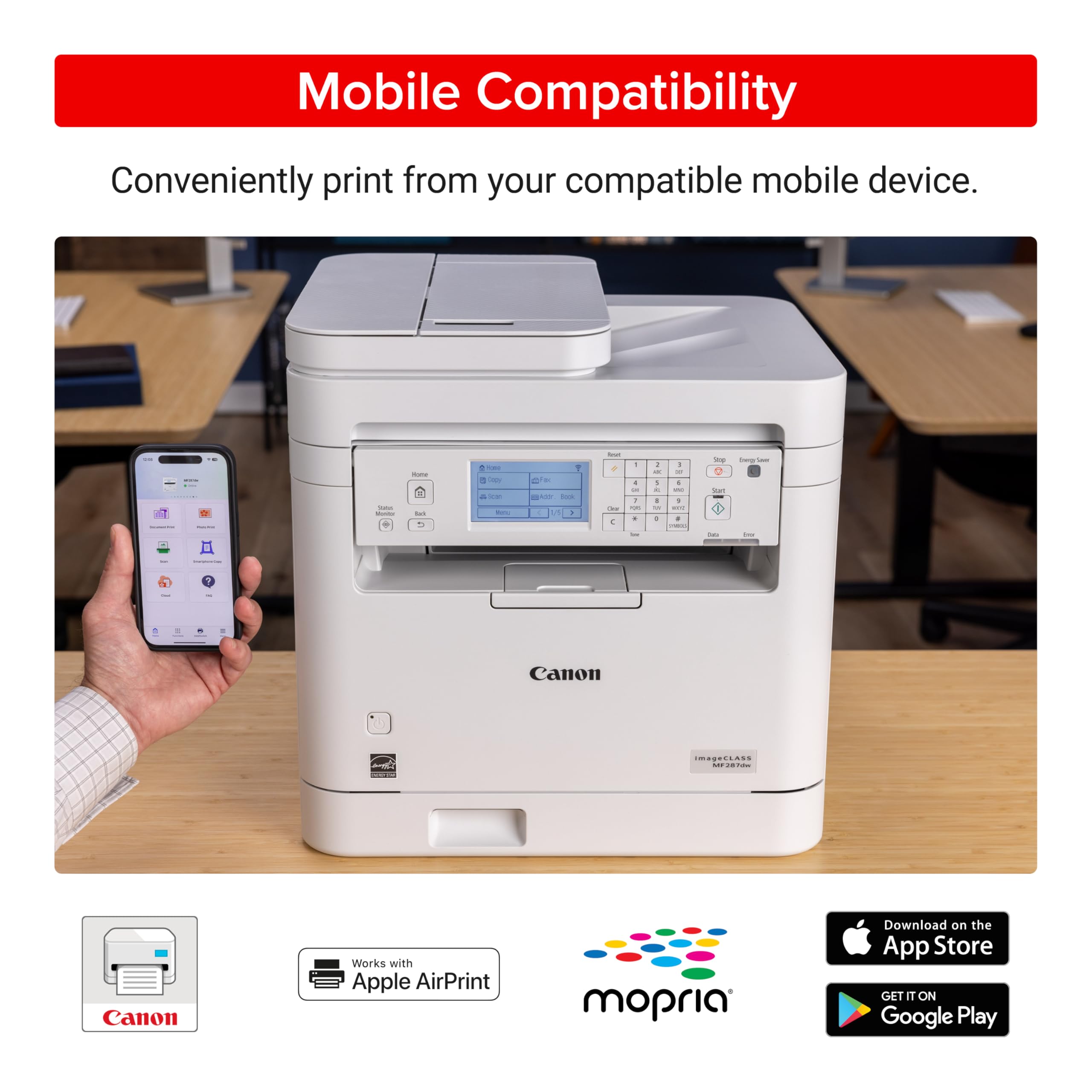 Foto 2 | Impresora Láser Monocromática Canon Imageclass Mf287dw 35 Ppm - Venta Internacional.