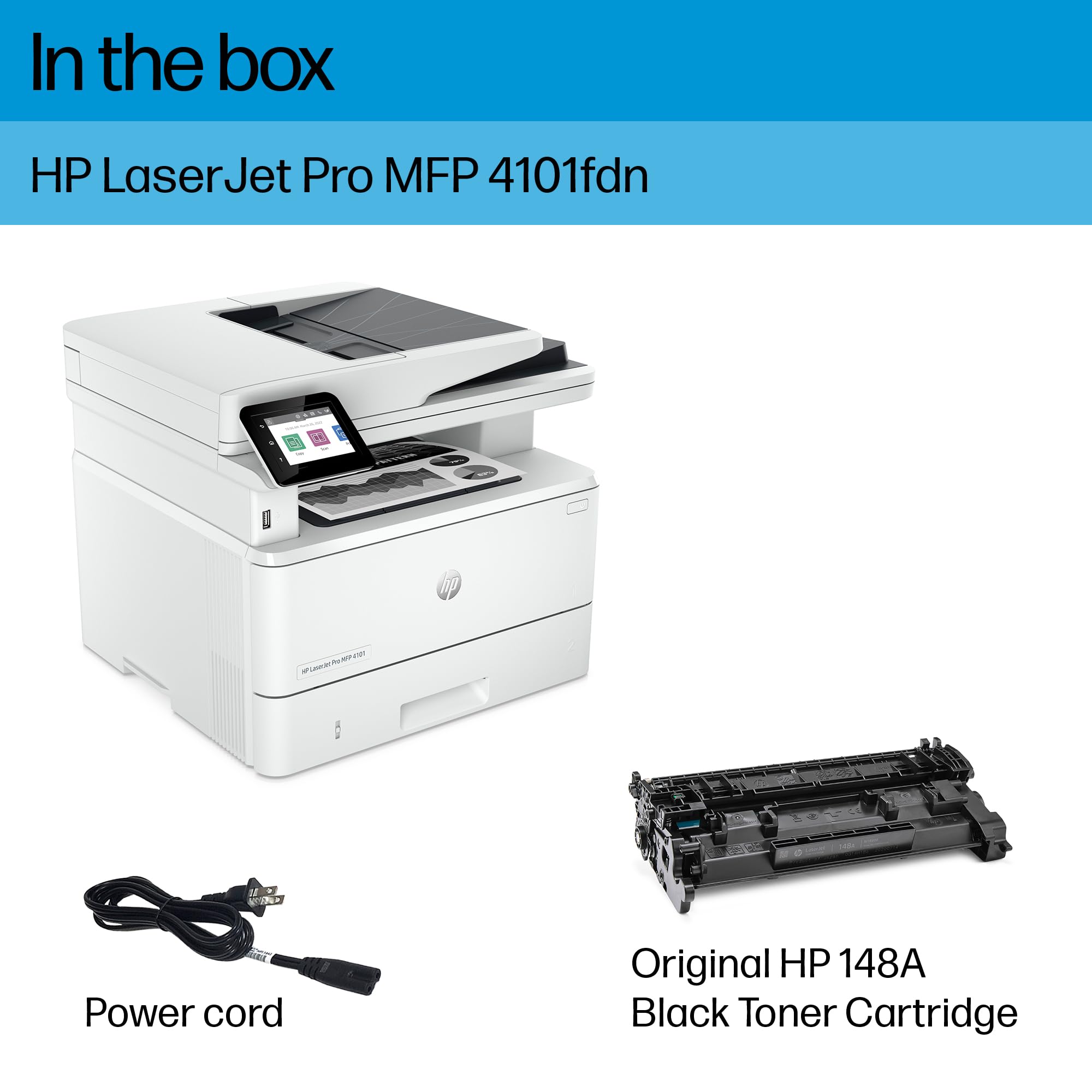 Foto 6 pulgar | Impresora HP Laserjet Pro Mfp 4101fdn Imprimir Escanear Copiar Fax - Venta Internacional