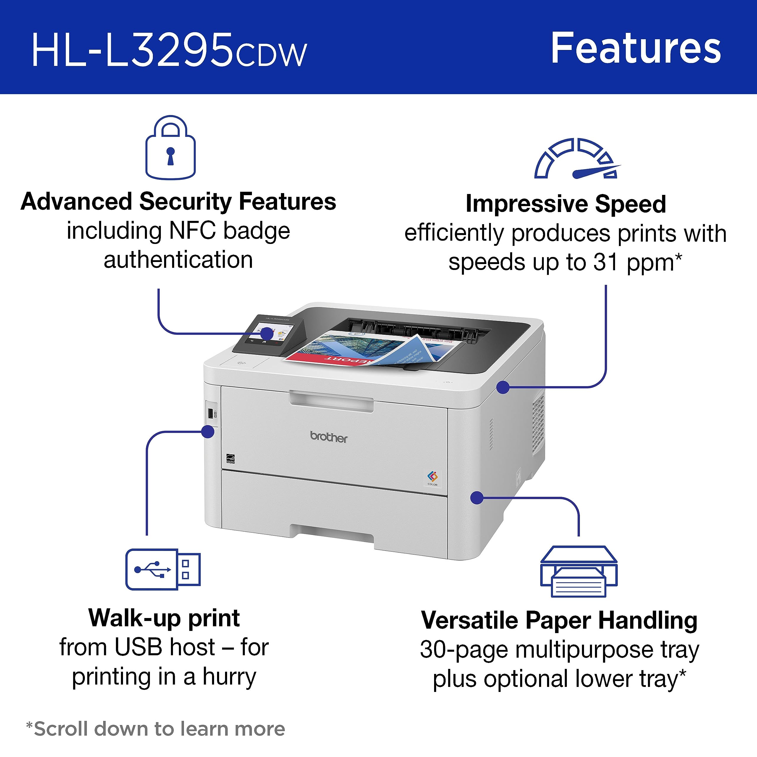 Foto 2 | Impresora Láser Brother Hl-l3295cdw-Venta Internacional
