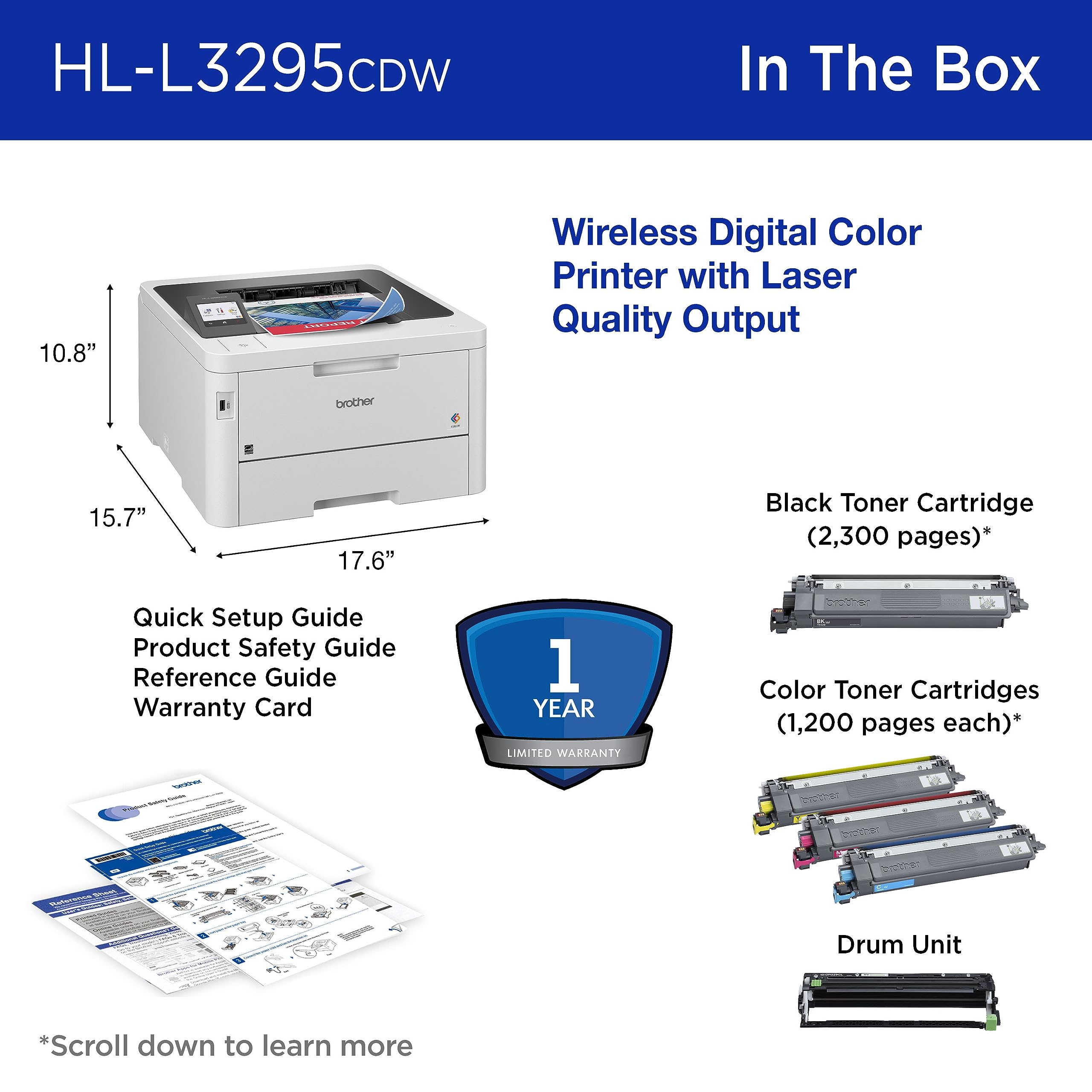 Foto 6 | Impresora Láser Brother Hl-l3295cdw-Venta Internacional