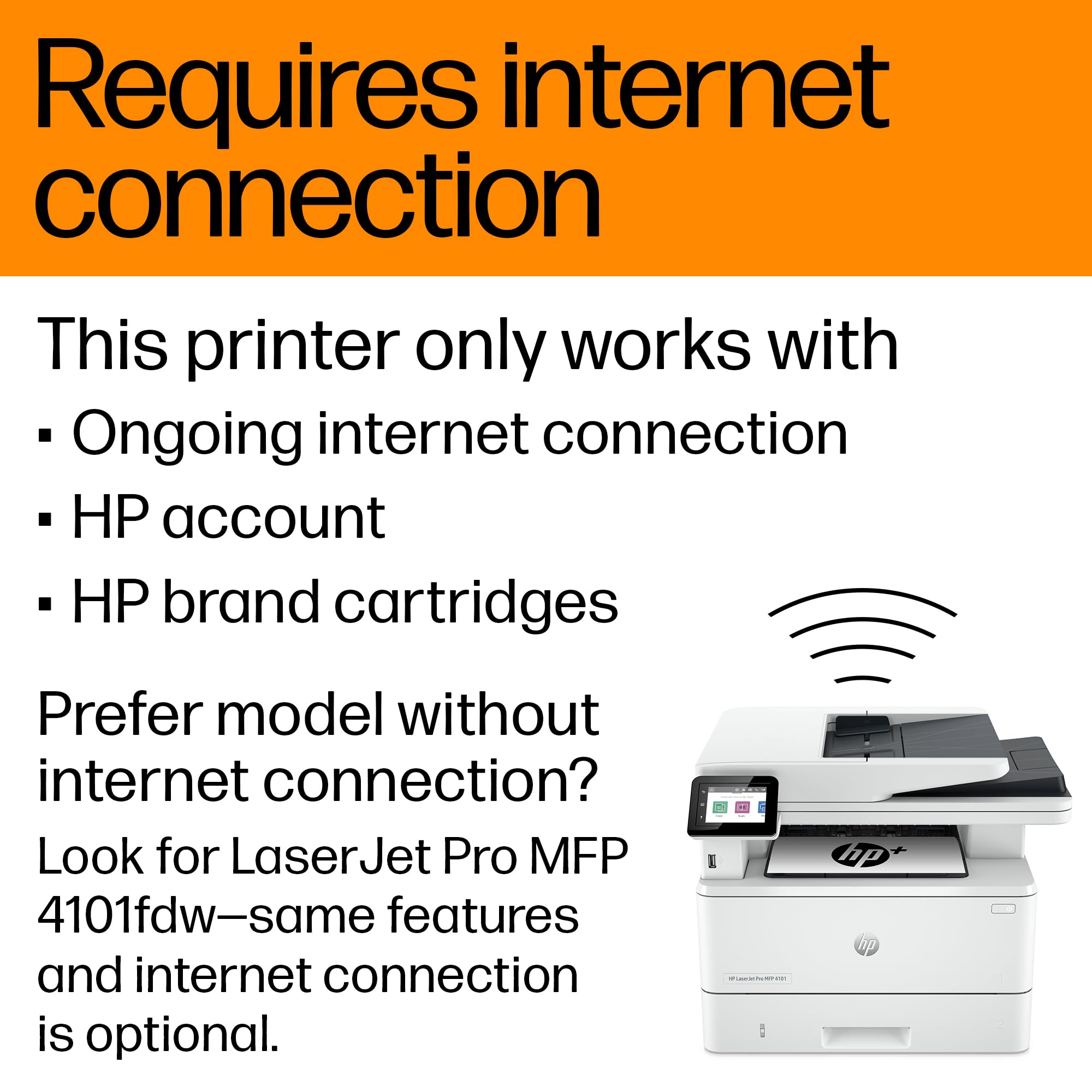 Foto 7 pulgar | Impresora Hp Laserjet Pro Mfp 4101fdwe Inalámbrica En Blanco Y Negro Con Fax - Venta Internacional.