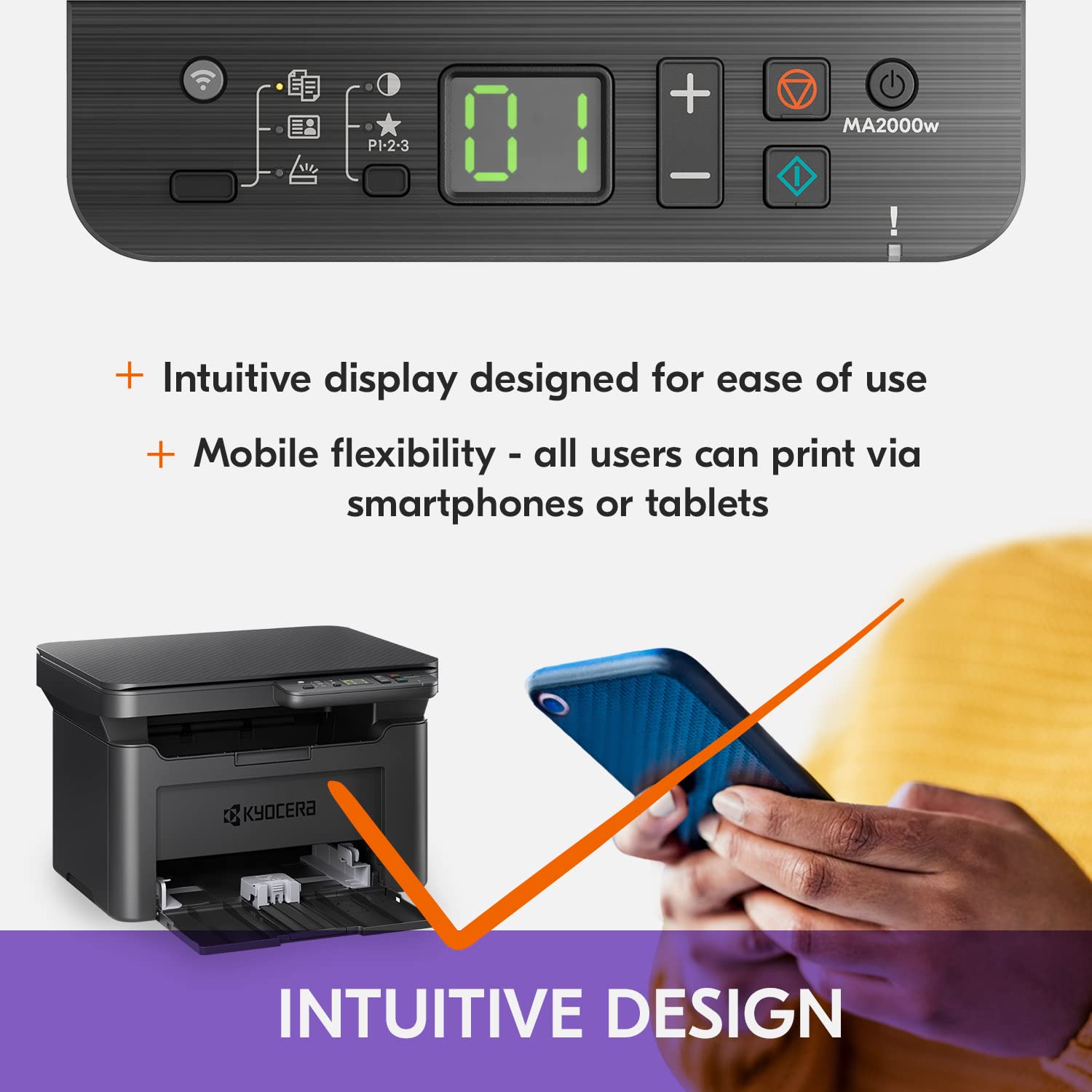 Foto 5 | Impresora Láser Monocromática Multifuncional Kyocera Ma2000w - Venta Internacional.