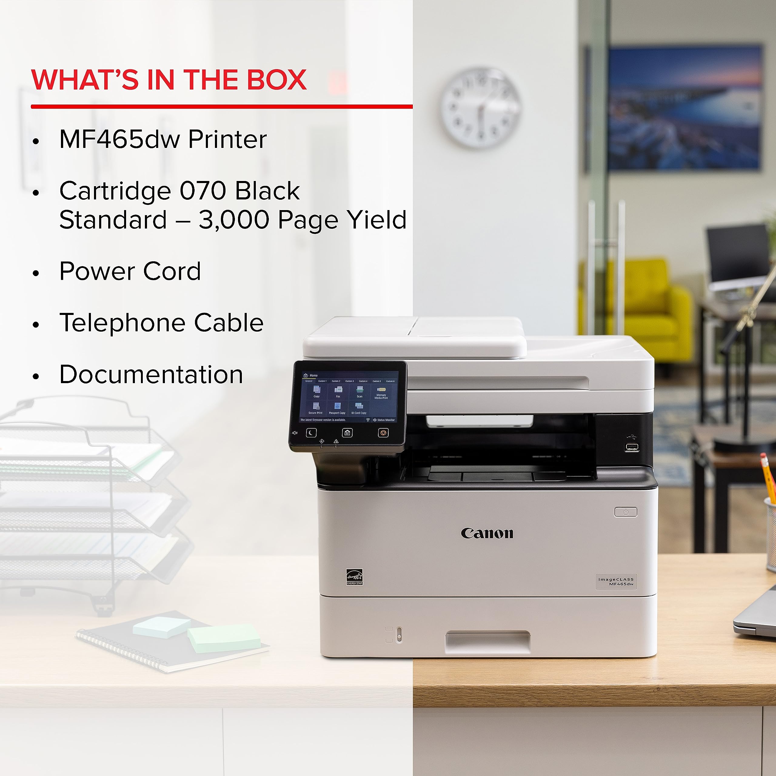 Foto 4 | Impresora Canon Imageclass Mf465dw Inalámbrica Laser Mono - Venta Internacional.