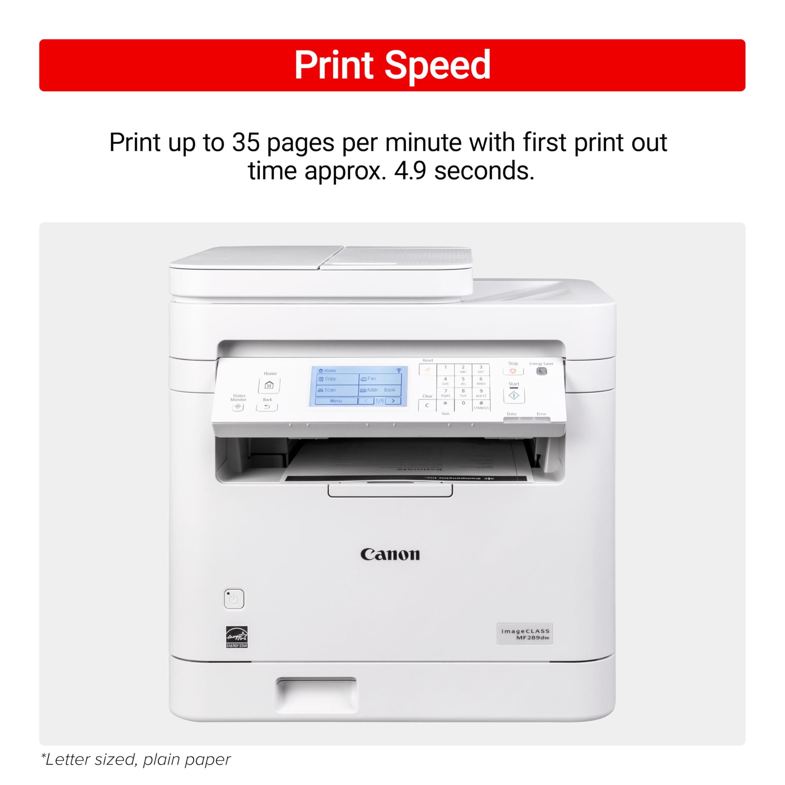 Foto 3 | Impresora Canon Imageclass Mf289dw Láser Monocromática Inalámbrica - Venta Internacional.