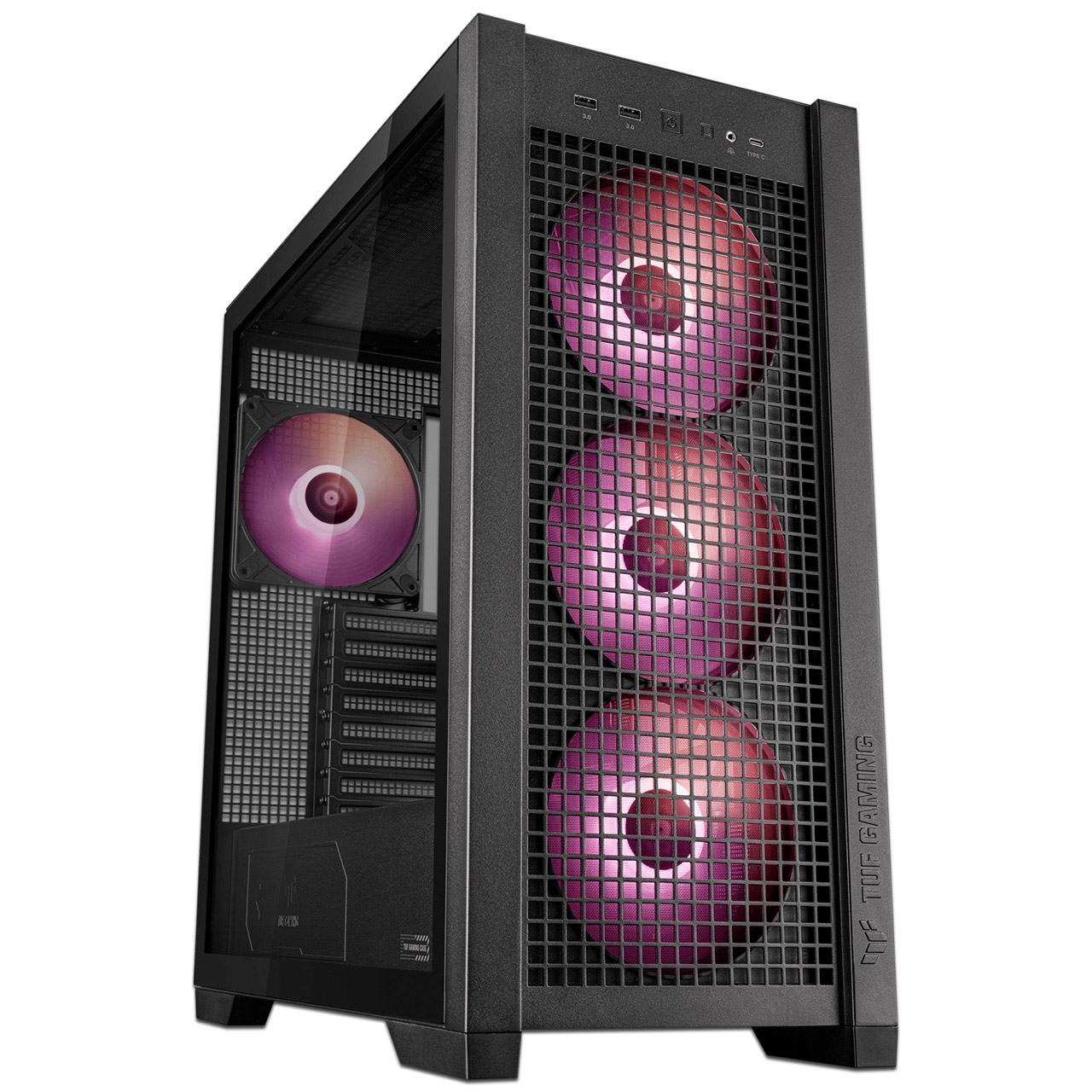 Foto 2 pulgar | Gabinete Asus Tuf Gaming Gt302 Argb, Mid-tower, Atx, Color Negro