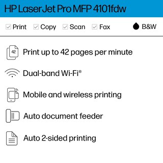 Foto 2 | Impresora Láser Multifunción Hp Laserjet Pro Mfp 4101fdw - Venta Internacional.