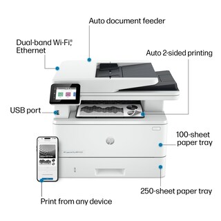 Foto 4 | Impresora Láser Multifunción Hp Laserjet Pro Mfp 4101fdw - Venta Internacional.