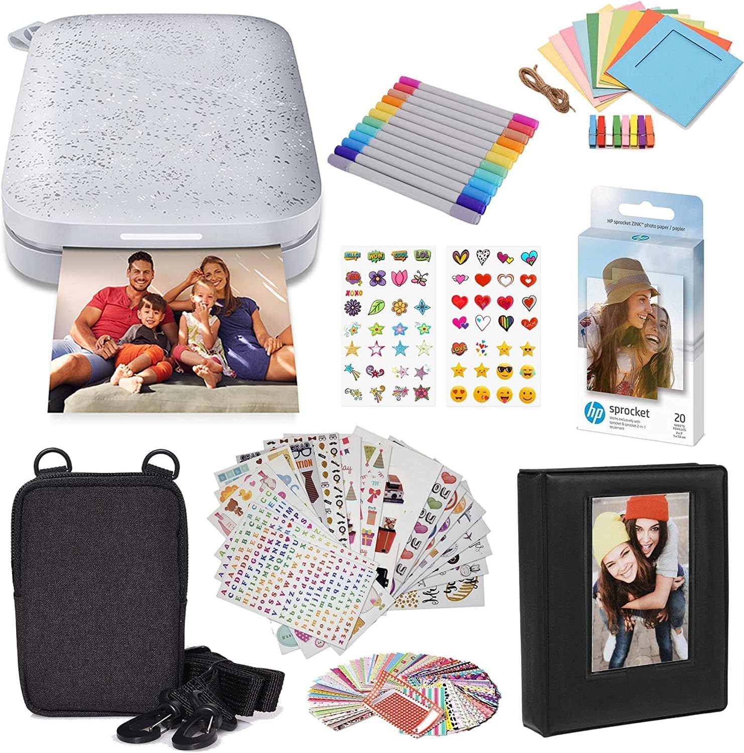 Foto 1 | Impresora Fotográfica HP para Sprocket Portable 2''x3'' Luna Pearl + Accesorios - Venta Internacional