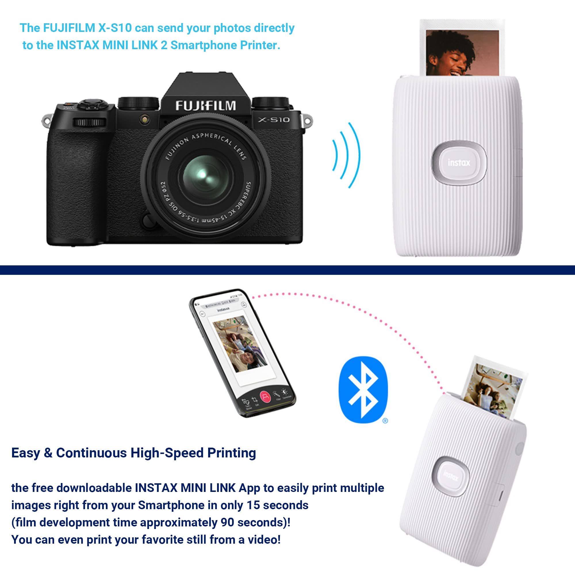 Foto 7 pulgar | Impresora Para Smartphone Fujifilm Instax Mini Link 2 Clay White - Venta Internacional.