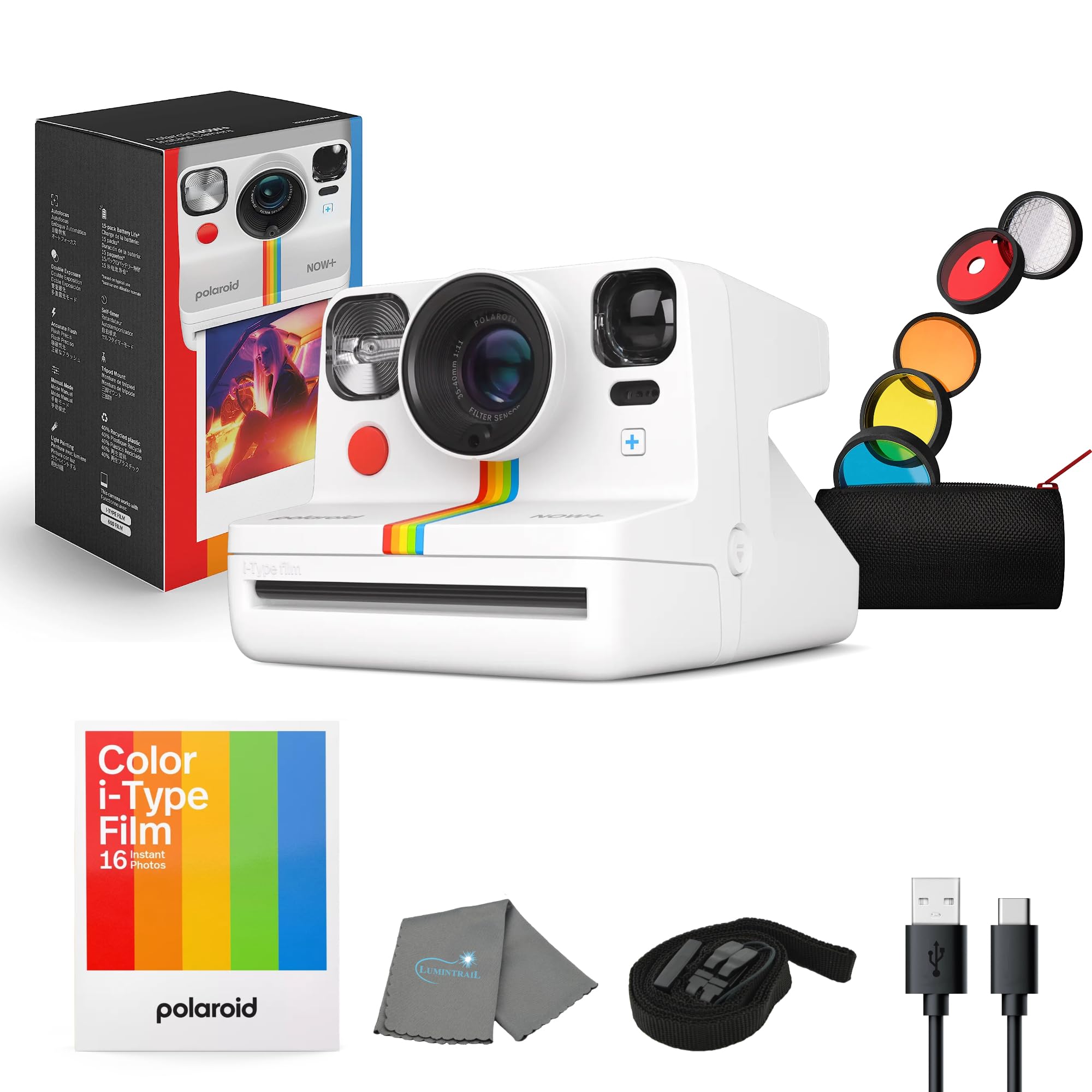 Foto 2 pulgar | Cámara Instantánea Polaroid Now+ Gen 2 Bluetooth Blanca - Venta Internacional.