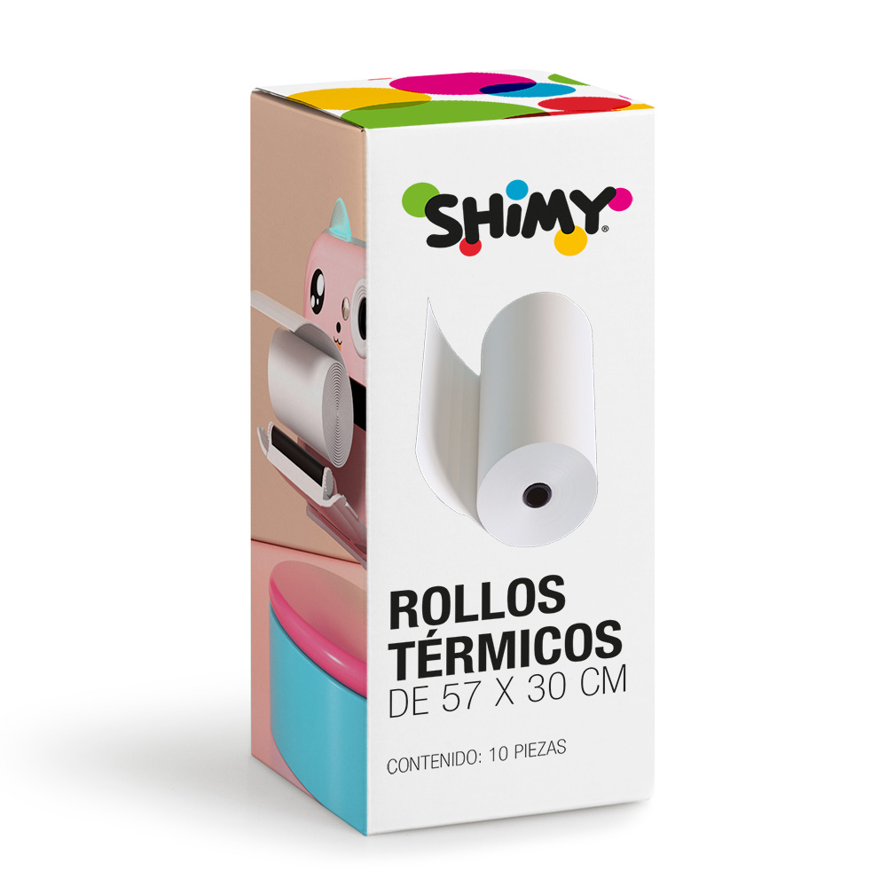 Foto 9 pulgar | Rollos De Papel Térmico 10 Piezas Para Cámara Digital Shimy 84132 57mm, Shimy, Color Blanco