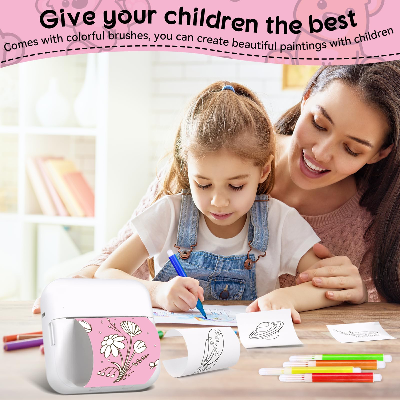Foto 5 | Mini Impresora Portátil Qoosea Con Bolsa De Almacenamiento De Papel De 13 Rollos - Venta Internacional.