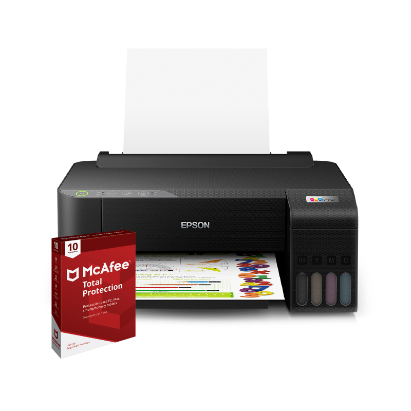 Foto 2 pulgar | Impresora Epson Ecotank L1250 + Licencia Digital Mcafee Total Protection 10 Dispositivos