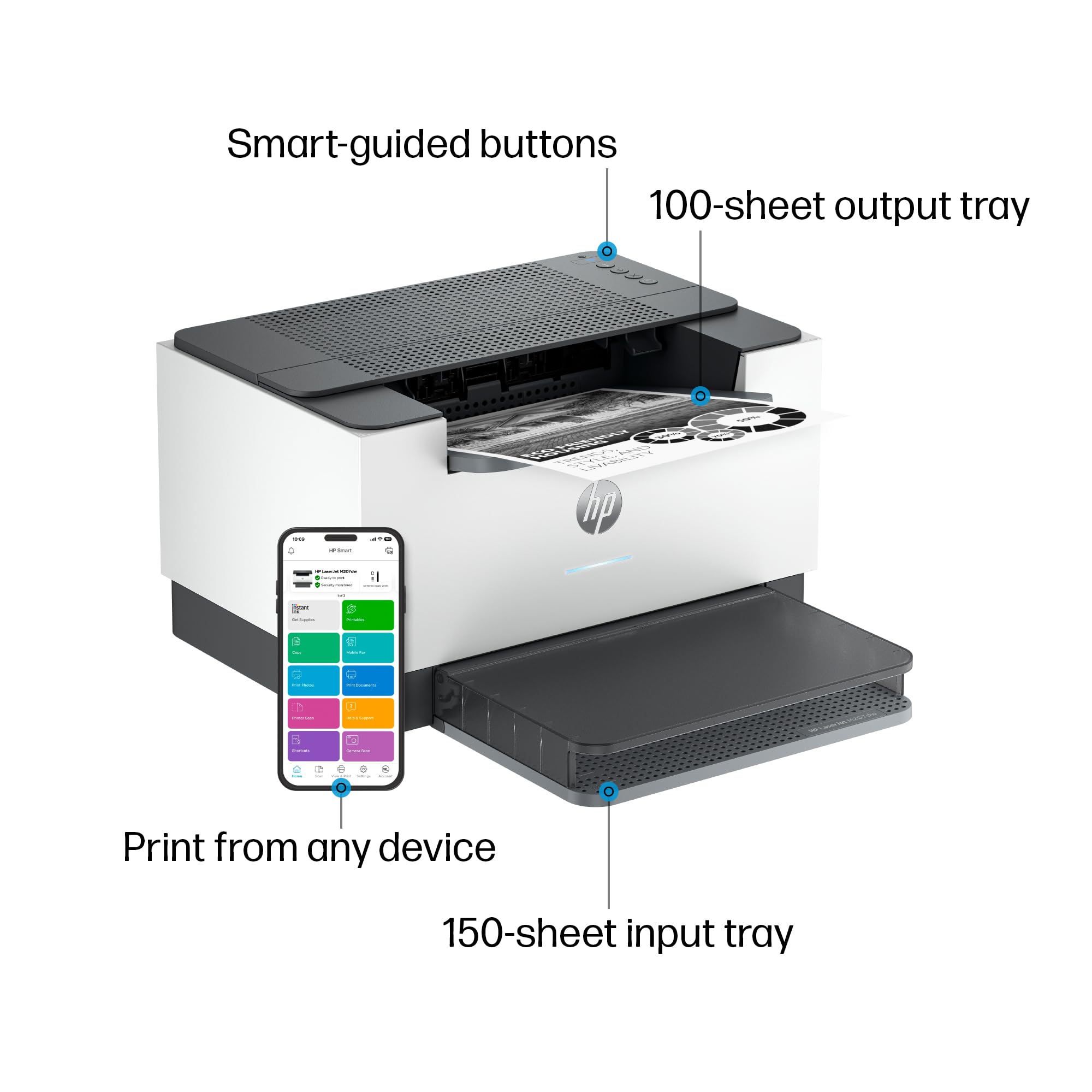 Foto 4 | Impresora Láser Hp Laserjet M207dw-Venta Internacional