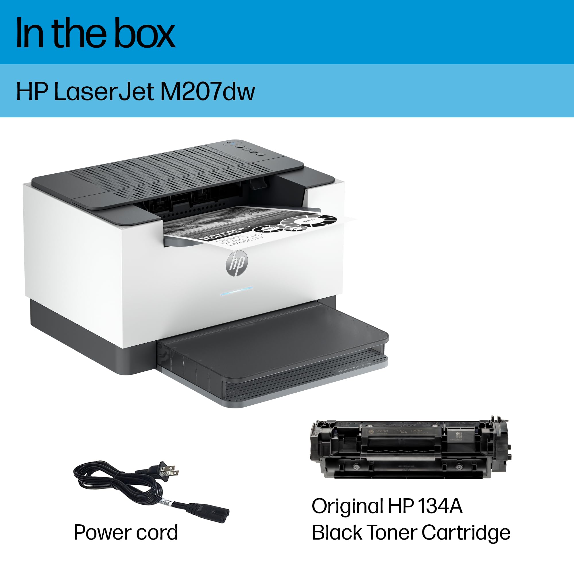 Foto 5 | Impresora Láser Hp Laserjet M207dw-Venta Internacional