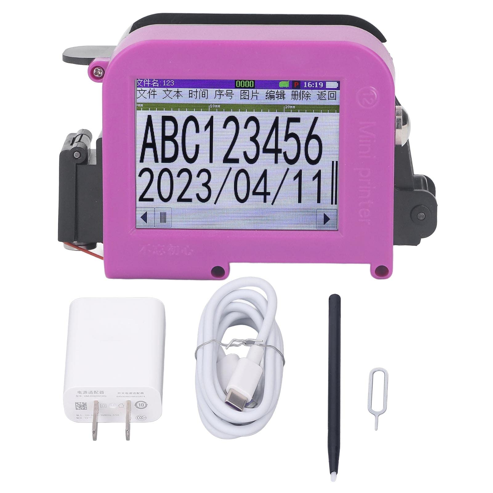 Foto 2 pulgar | Impresora De Inyección De Tinta Portátil Naroote Dp19 Con Led Y Batería De 1200 Mah - Venta Internacional.