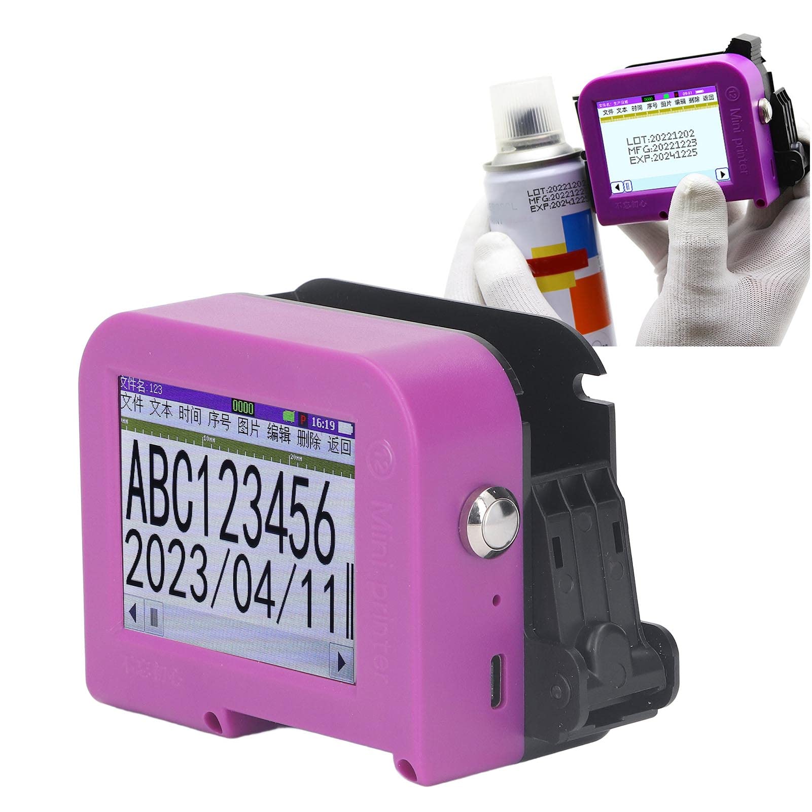 Foto 3 pulgar | Impresora De Inyección De Tinta Portátil Naroote Dp19 Con Led Y Batería De 1200 Mah - Venta Internacional.
