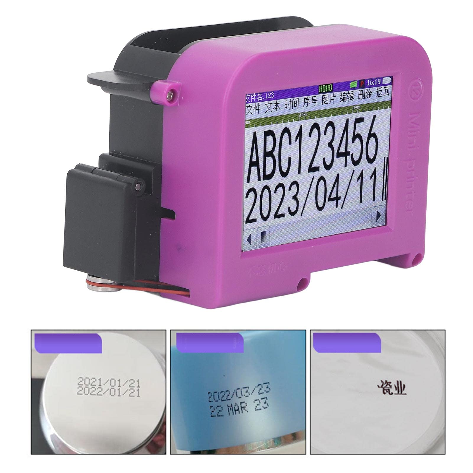 Foto 5 pulgar | Impresora De Inyección De Tinta Portátil Naroote Dp19 Con Led Y Batería De 1200 Mah - Venta Internacional.