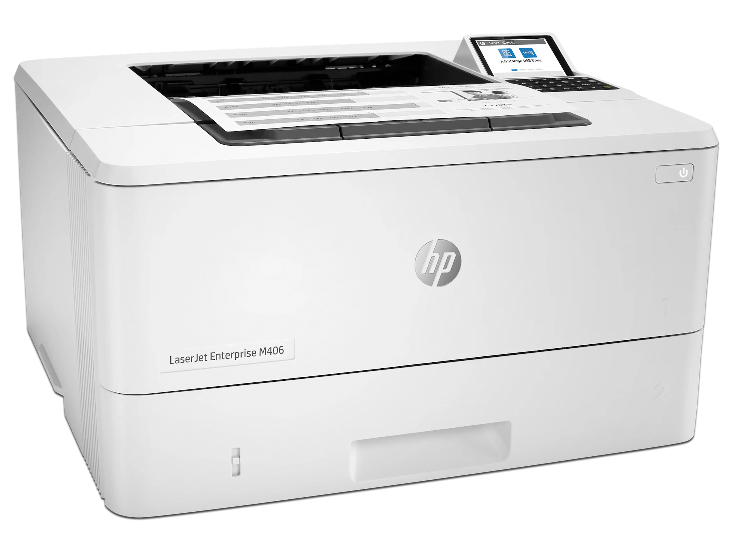 Impresora Láser HP Monocromática LaserJet M406dn 1200 x 1200 dpi USB Velocidad 42 ppm