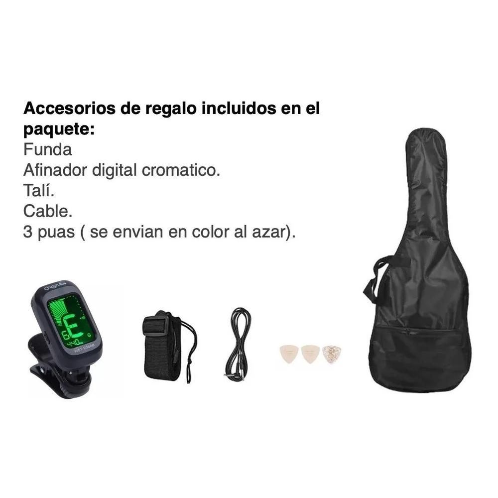 Foto 8 pulgar | Kit De Bajo Electrico Sombreado Jendrix Funda Amplificador Afinador