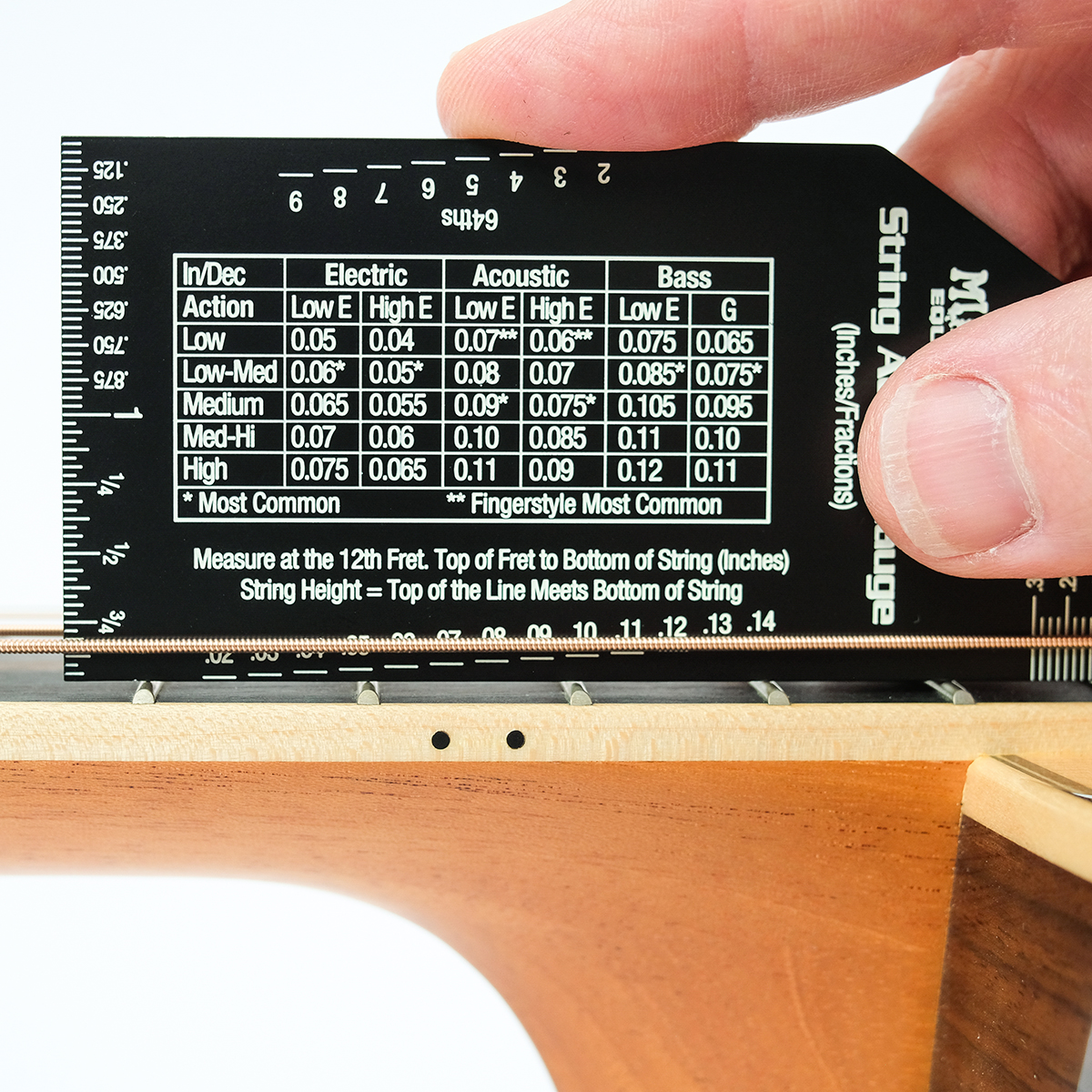 Foto 2 pulgar | Regla de Ajuste Music Nomad Mn602 para Calibración De Guitarra Bajo