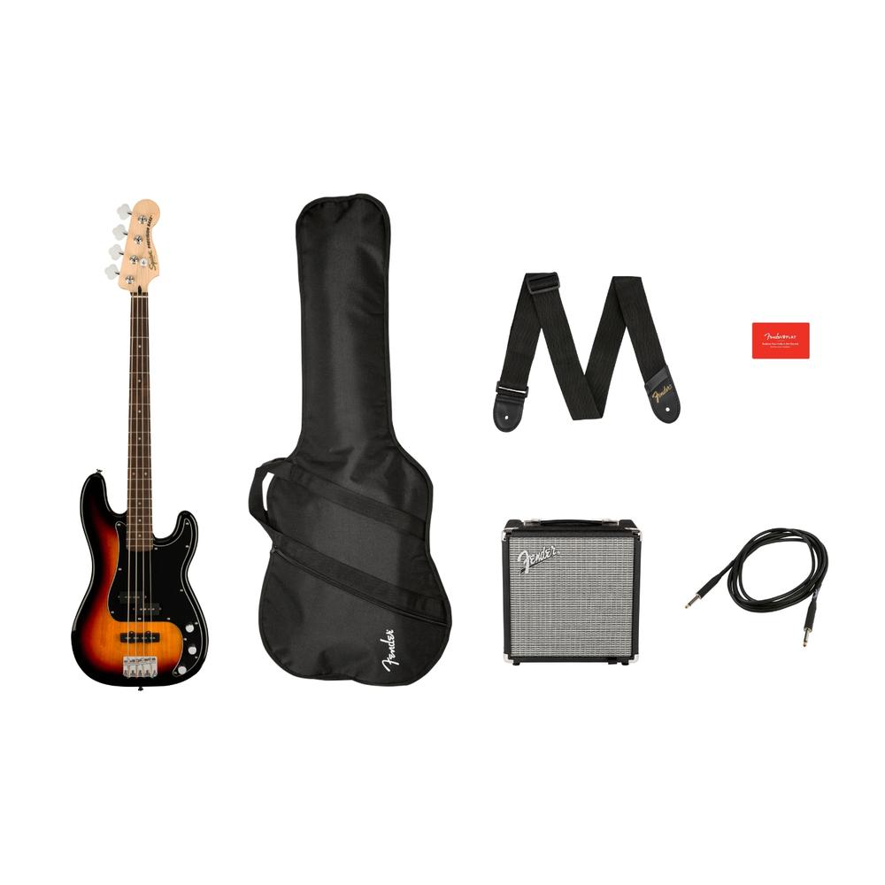 Paquete De Bajo Eléctrico Affinity Series Precision Pj Fender 0372980000 Sunburst 4 Cuerdas