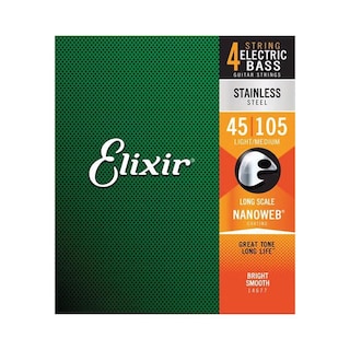 Foto 1 | Cuerdas De Acero Nanoweb Para Bajo Eléctrico 14677 Elixir