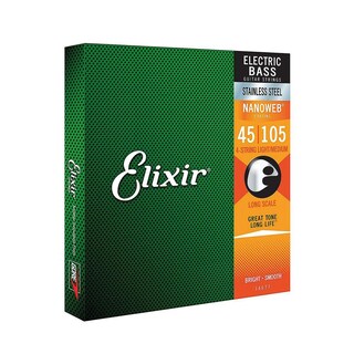 Foto 3 | Cuerdas De Acero Nanoweb Para Bajo Eléctrico 14677 Elixir