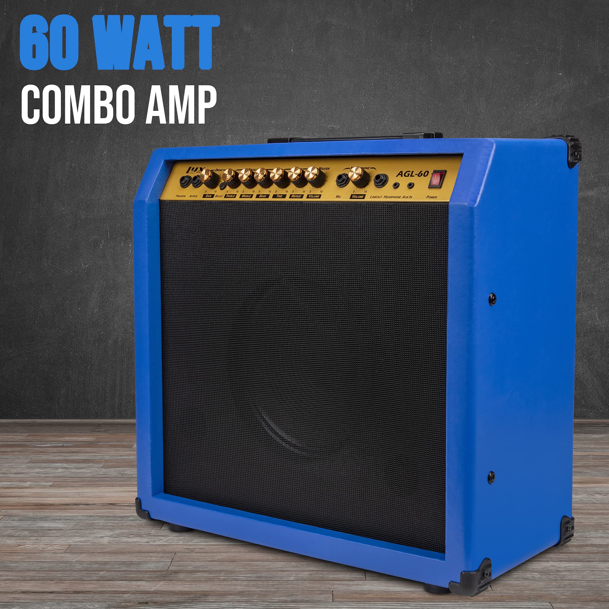 Foto 4 pulgar | Amplificador De Guitarra Eléctrica Lyxpro Combo De 60 W Con Altavoz De 10» - Venta Internacional.