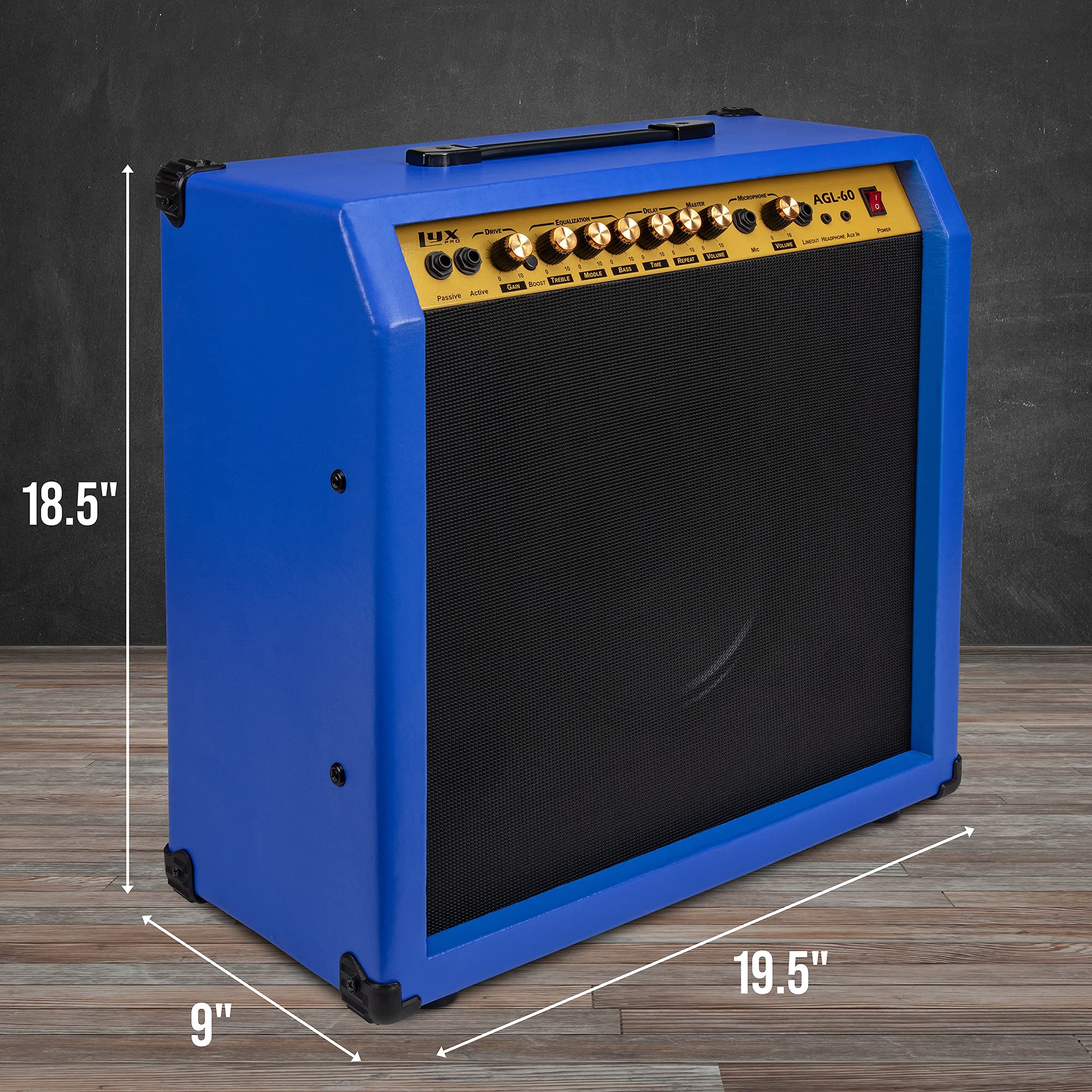 Foto 6 pulgar | Amplificador De Guitarra Eléctrica Lyxpro Combo De 60 W Con Altavoz De 10» - Venta Internacional.